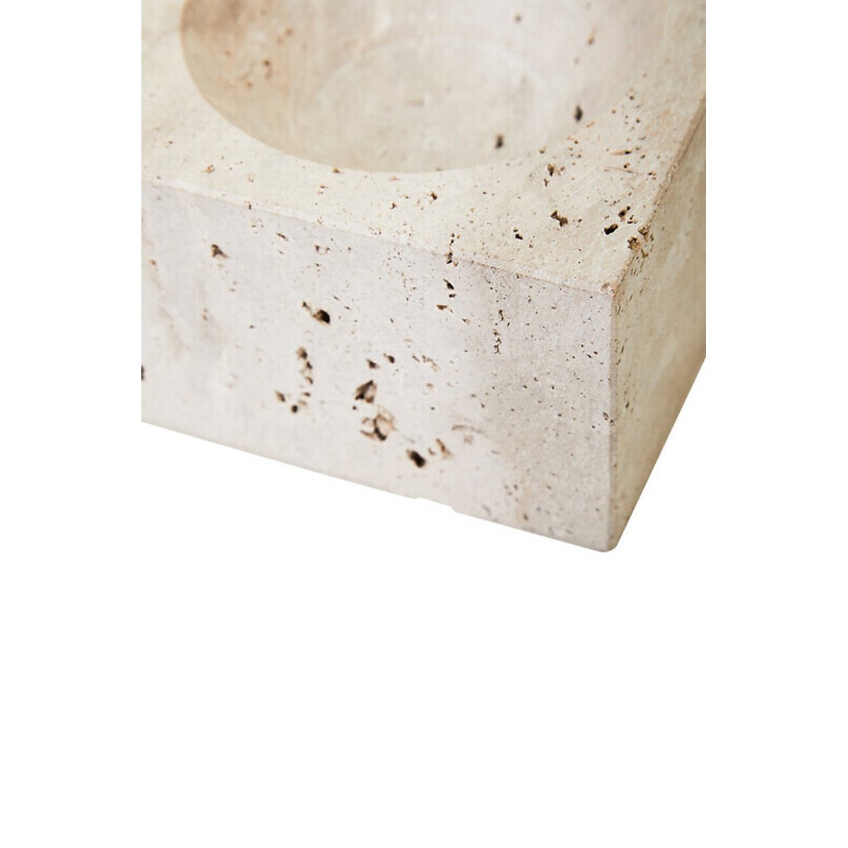 Travertine Square Decorative Bowl natural, FIFTY FIVE SOUTH