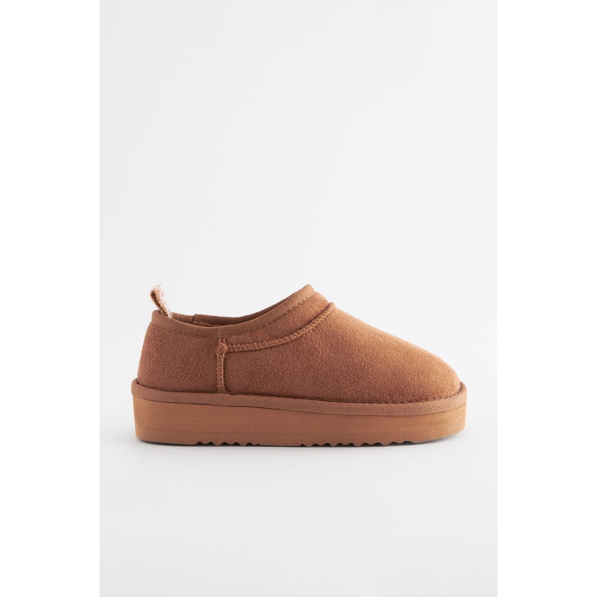 Chaussons shoot à plateforme coupe classique marron fauve, NEXT