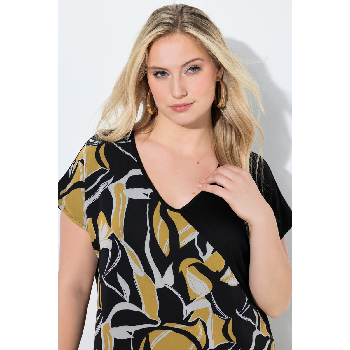 Robe en jersey oversize noir, ULLA POPKEN