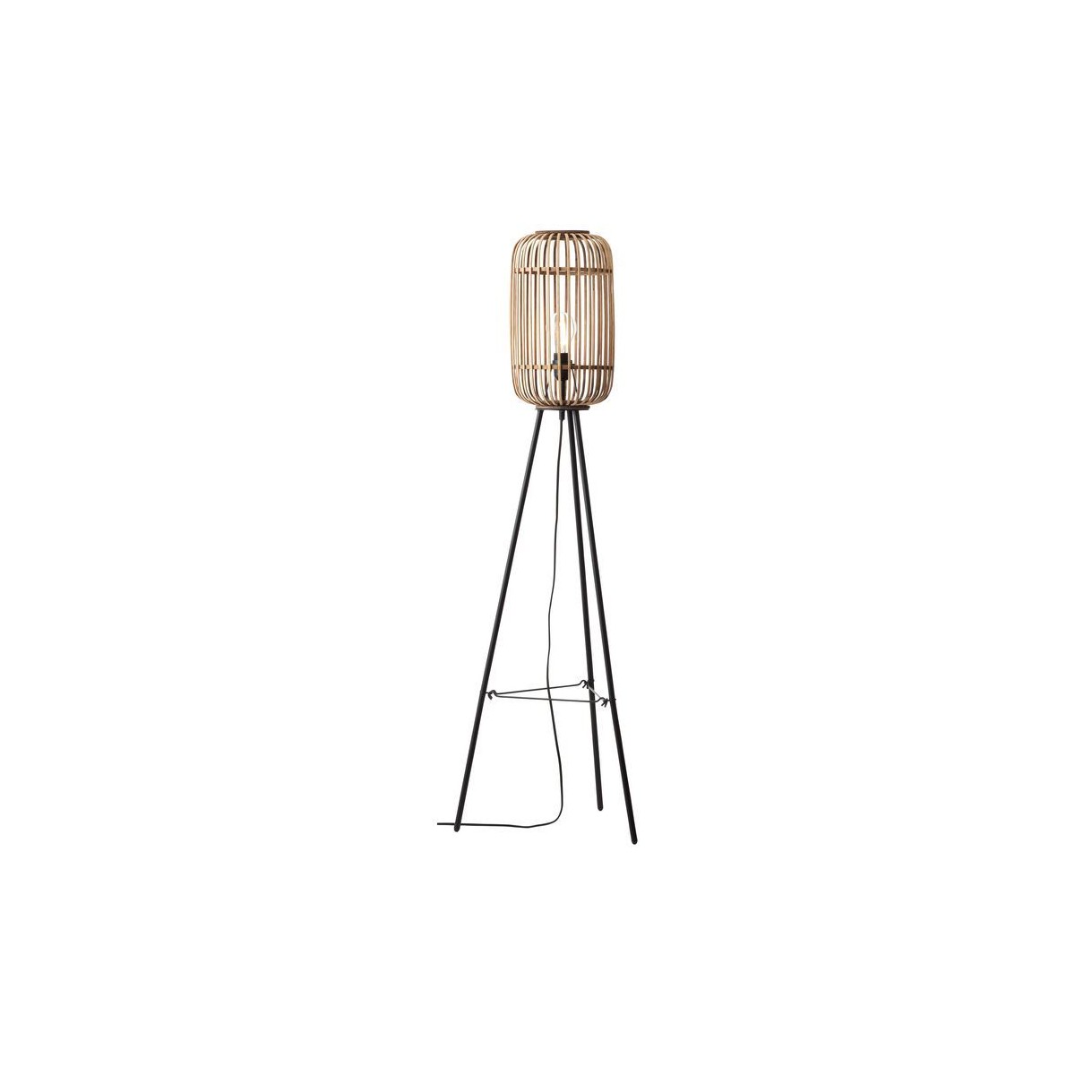 Lampadaire WOODROW brun clair, BRILLIANT