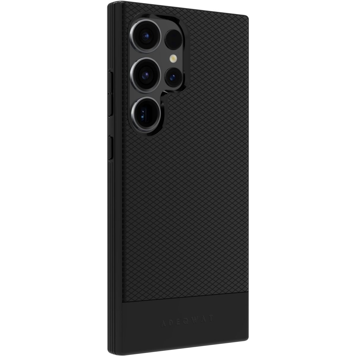 Coque Samsung S24 Ultra - Noir couleur unique, ADEQWAT