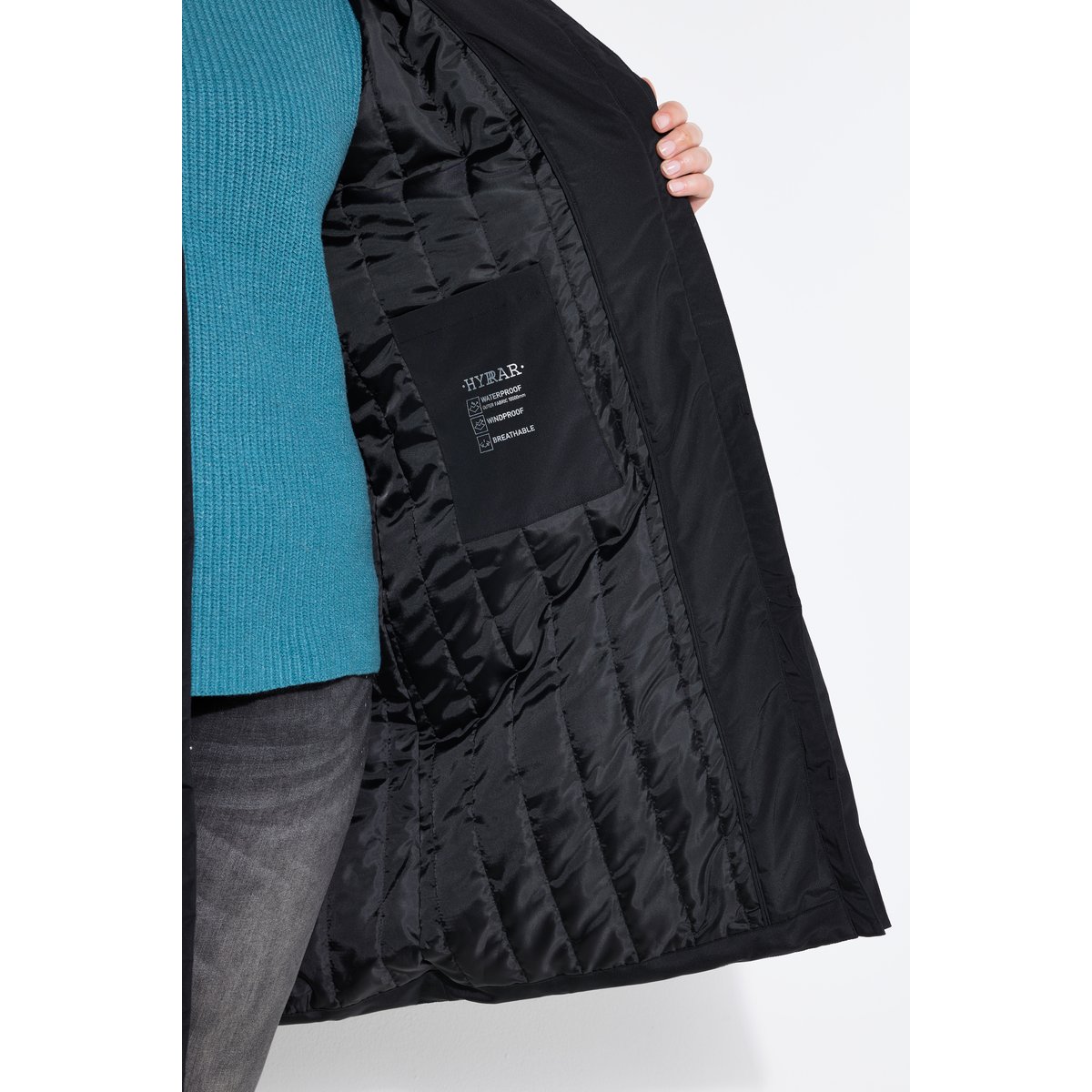 Manteau technique HYPRAR, imperméable noir, ULLA POPKEN