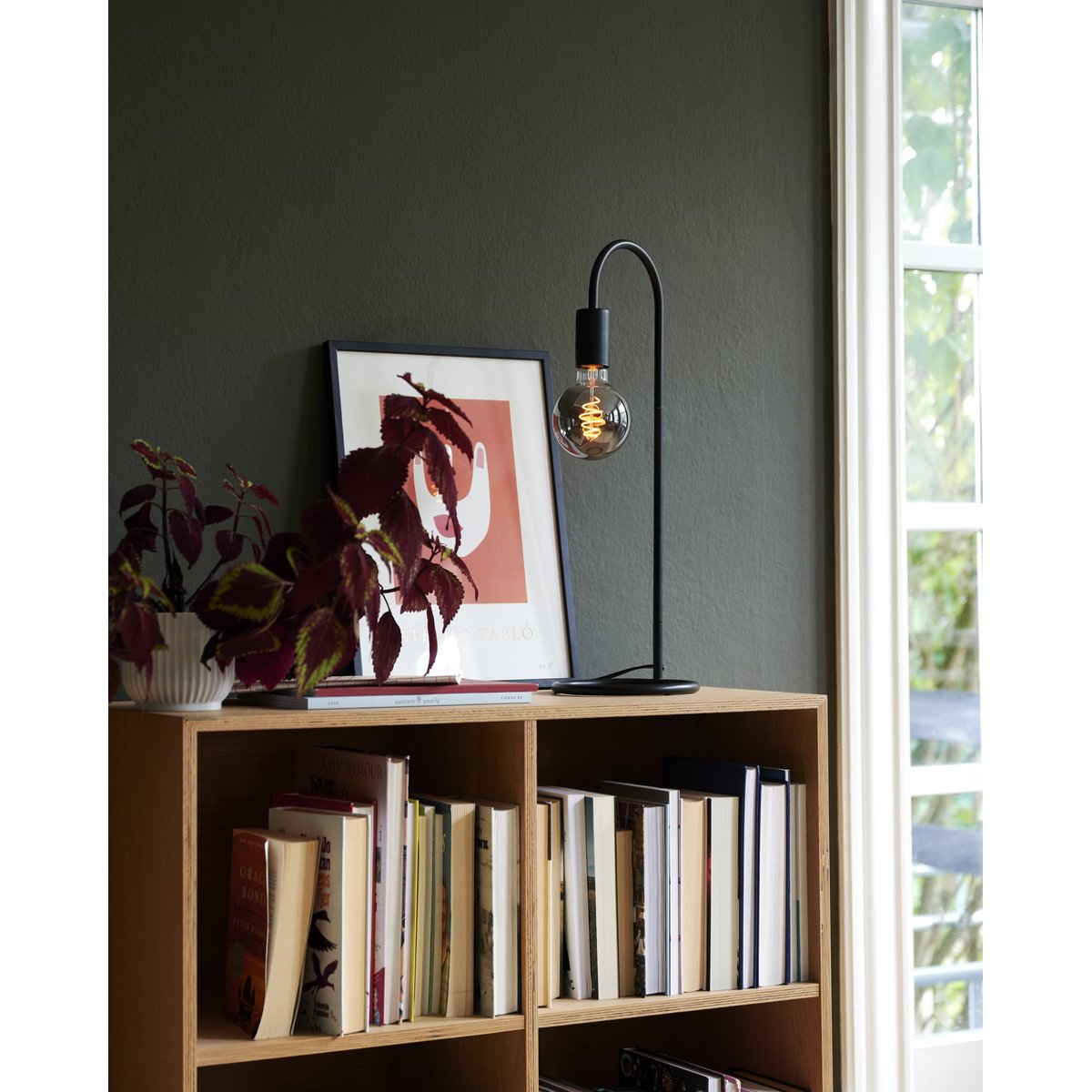 Lampe à poser style moderne en métal, PACO noir, NORDLUX