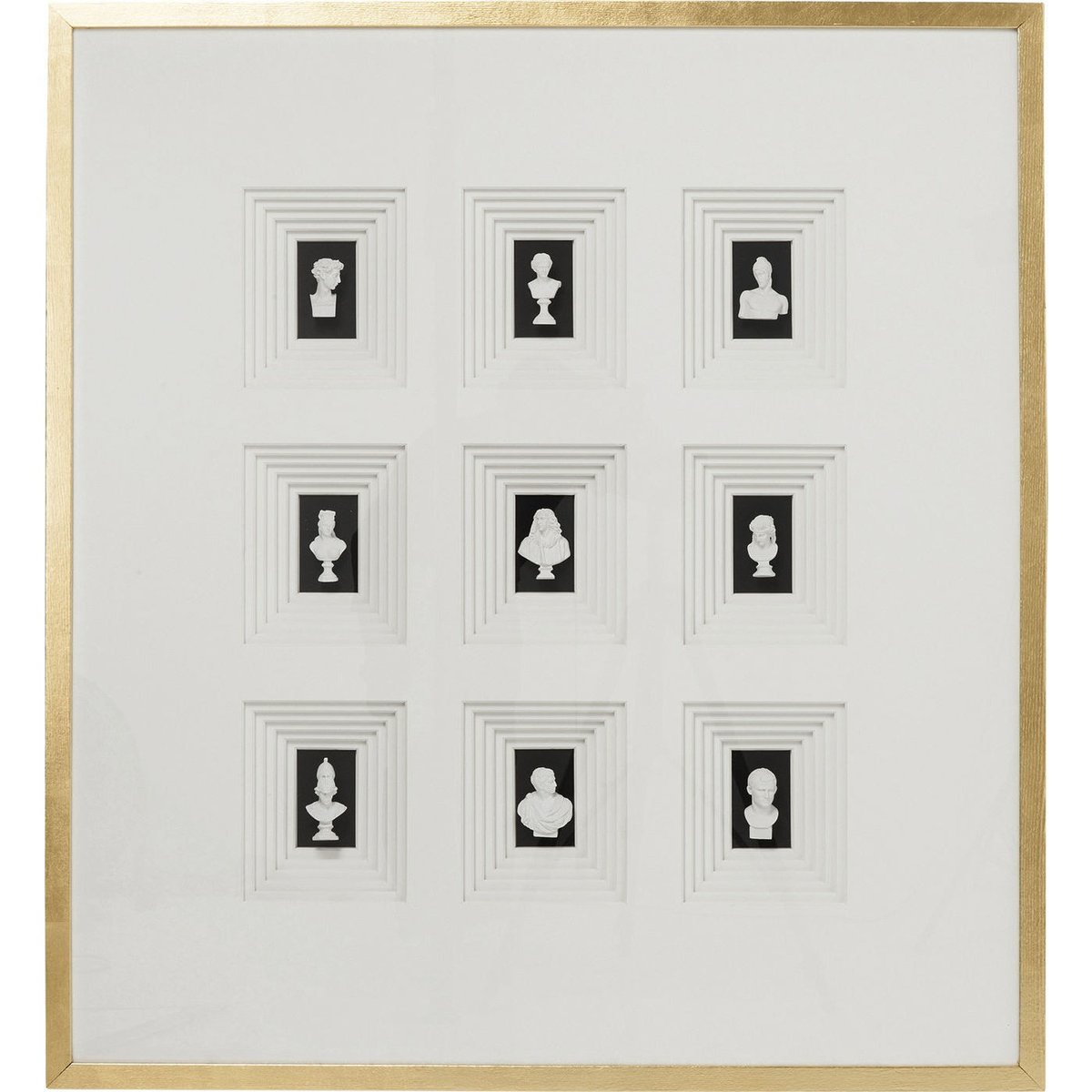 Tableau 3D bustes blanc, KARE DESIGN