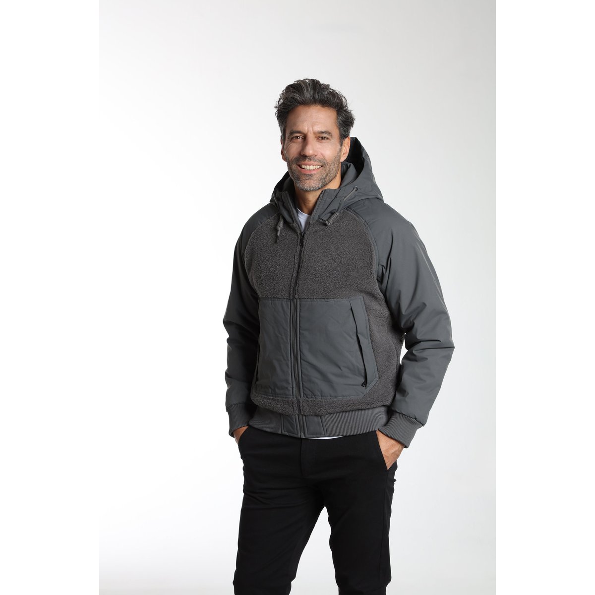 Blouson manches longues  BOB SHERP gris, GENTLEMAN FARMER