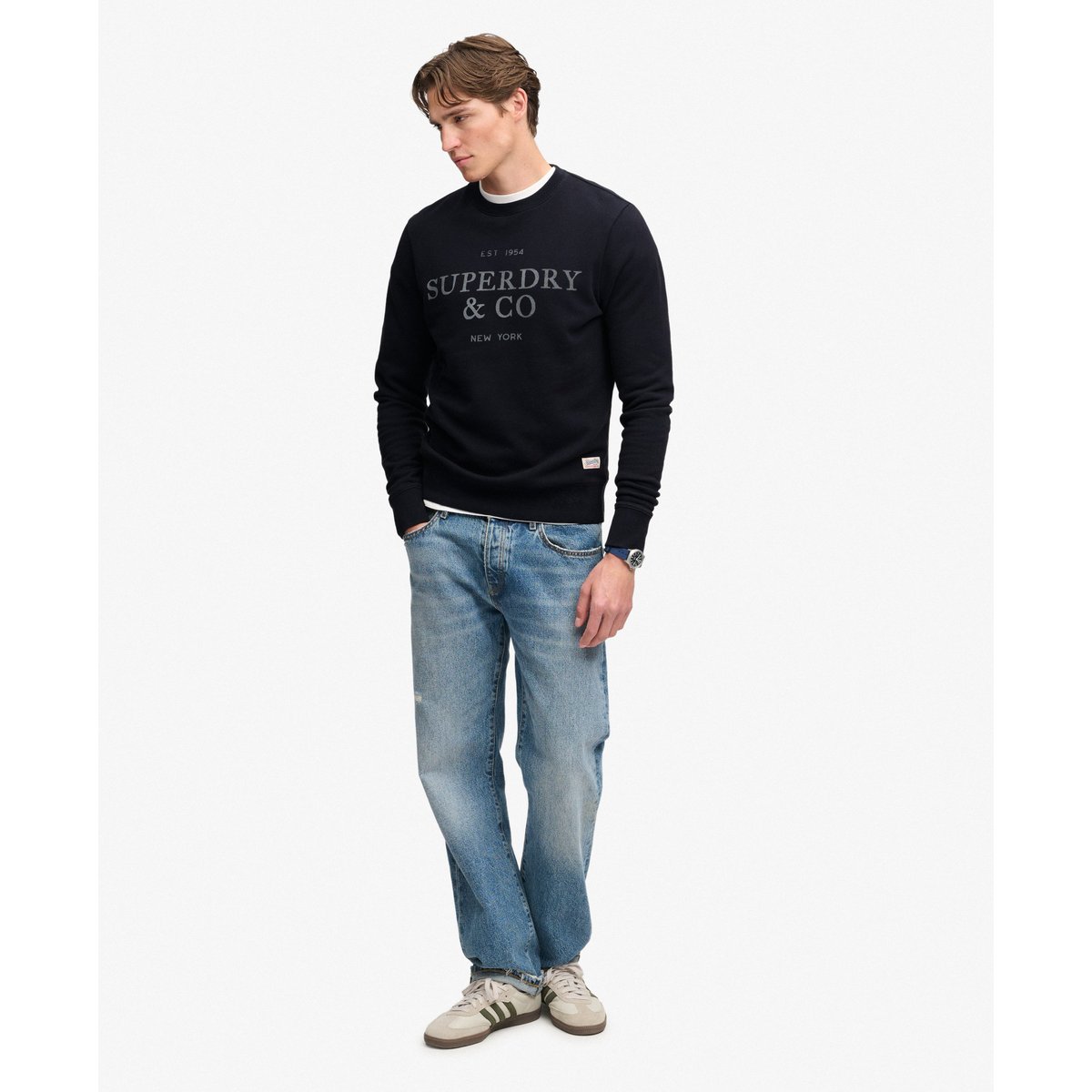 Sweat 1954 Company Coupe Décontractée bleu marine foncé, SUPERDRY