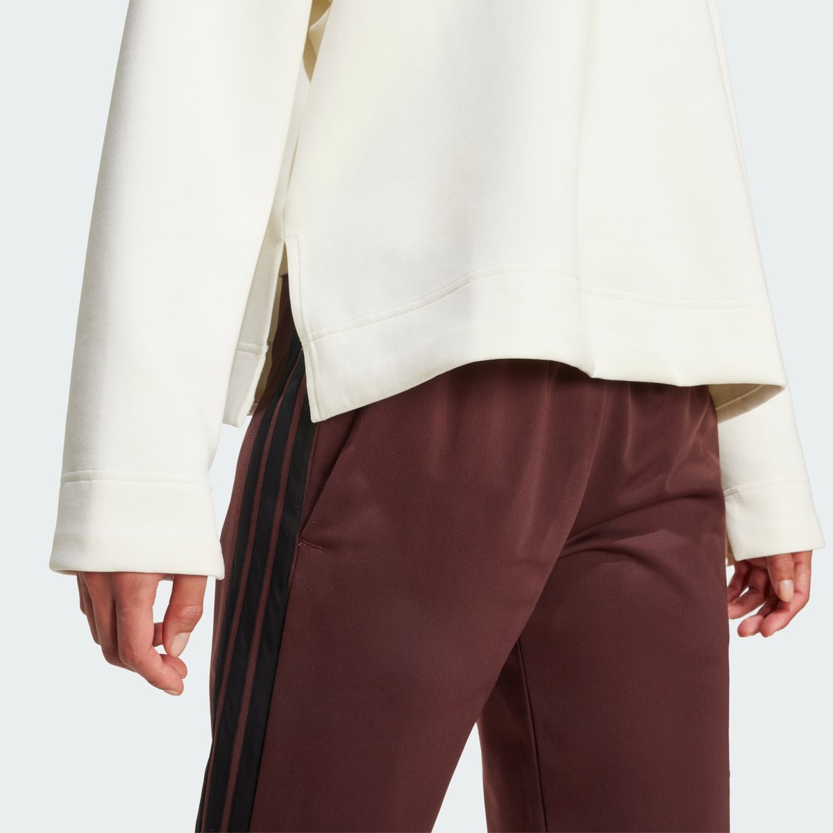 Haut Zip 1/4 Soft Lux off white, ADIDAS SPORTSWEAR