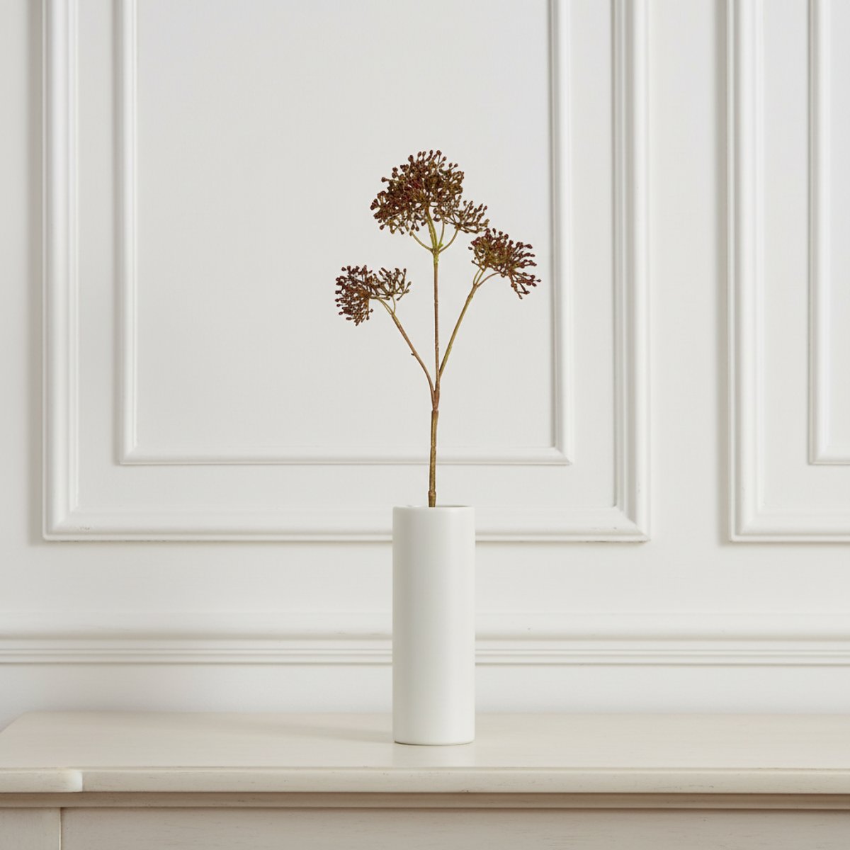 Tige de skimmia artificielle H40 marron, SIA DECO