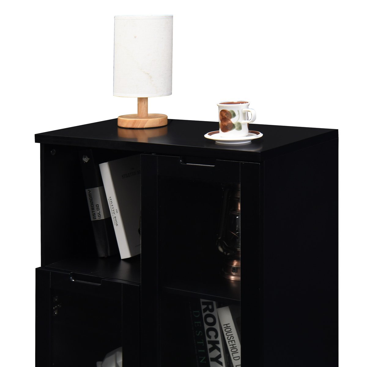 Armoire de rangement, BROOKLYN noir, MEUBLES COSY