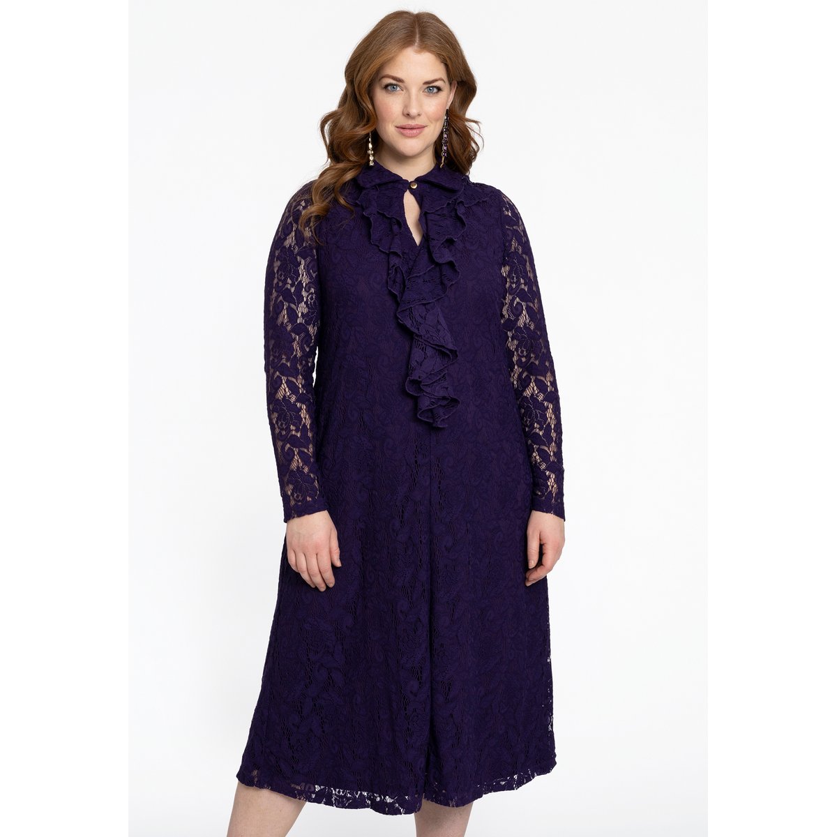 Robe à volants violet, YOEK