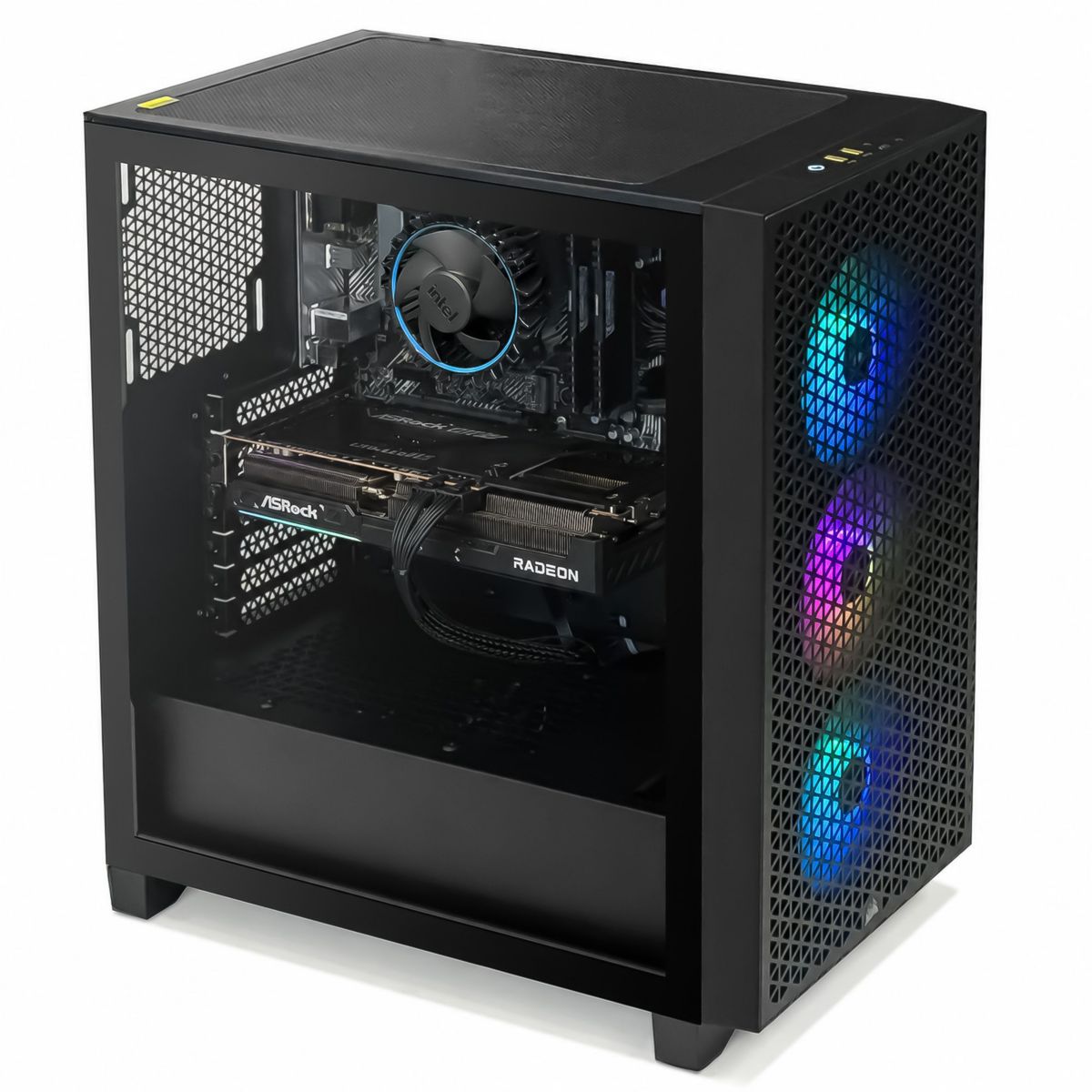 PC Gamer 3000D - AMD Ryzen 5 5500 - AMD Radeon RX 9060 XT - 16 Go RAM DDR4 - SSD 1 To - SANS OS couleur unique, CORSAIR