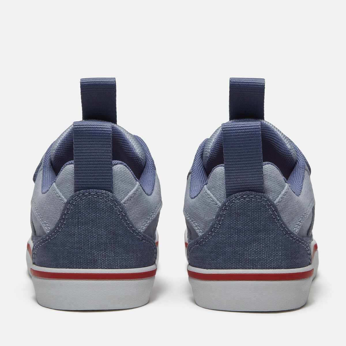Stone Jump canvas sneakers met klittenbandsluiting en elastische veters denim blauw, TIMBERLAND