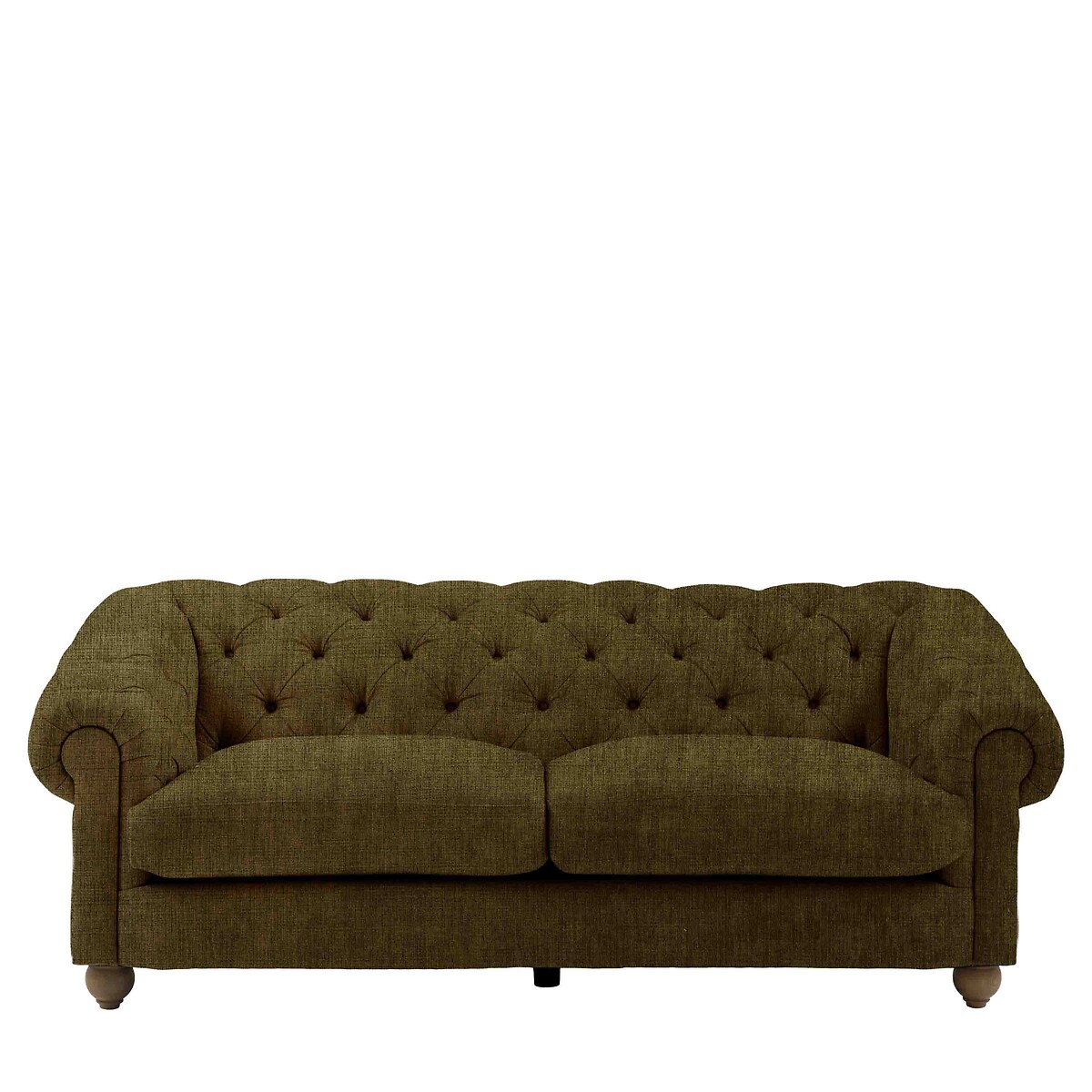 Charter Chenille Button-Back 3-Seater Sofa dark olive, ÉDITÉ