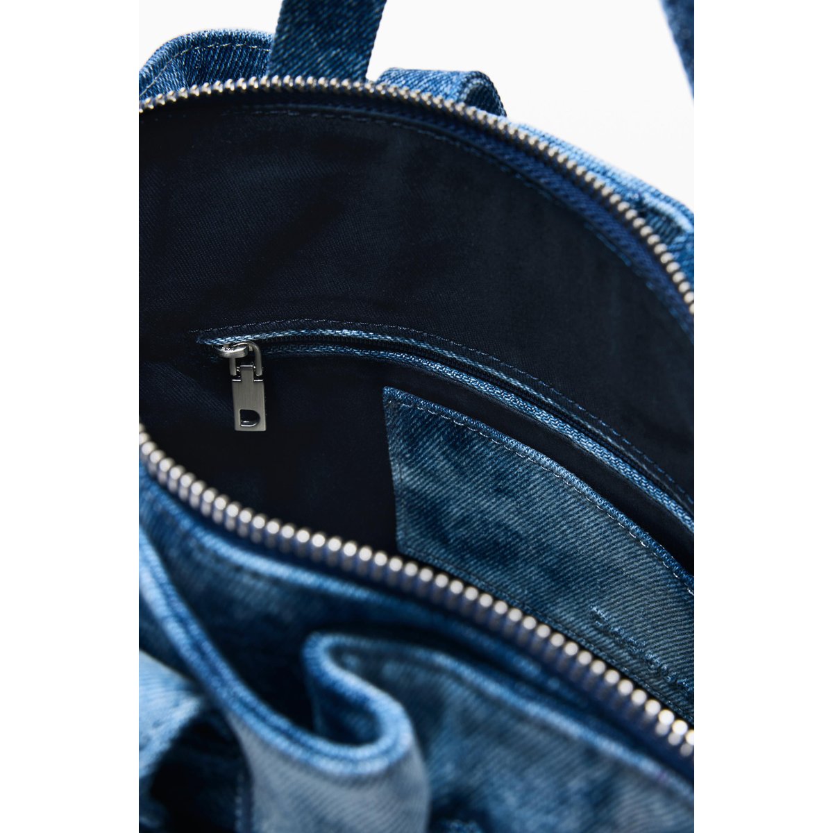 Petit sac à dos en denim bleu, DESIGUAL