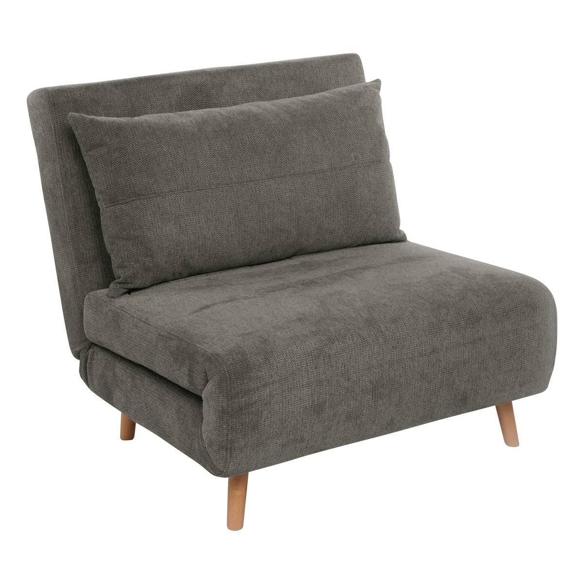 Fauteuil convertible 3 positions en tissu KORA vert cedre, ATMOSPHERA