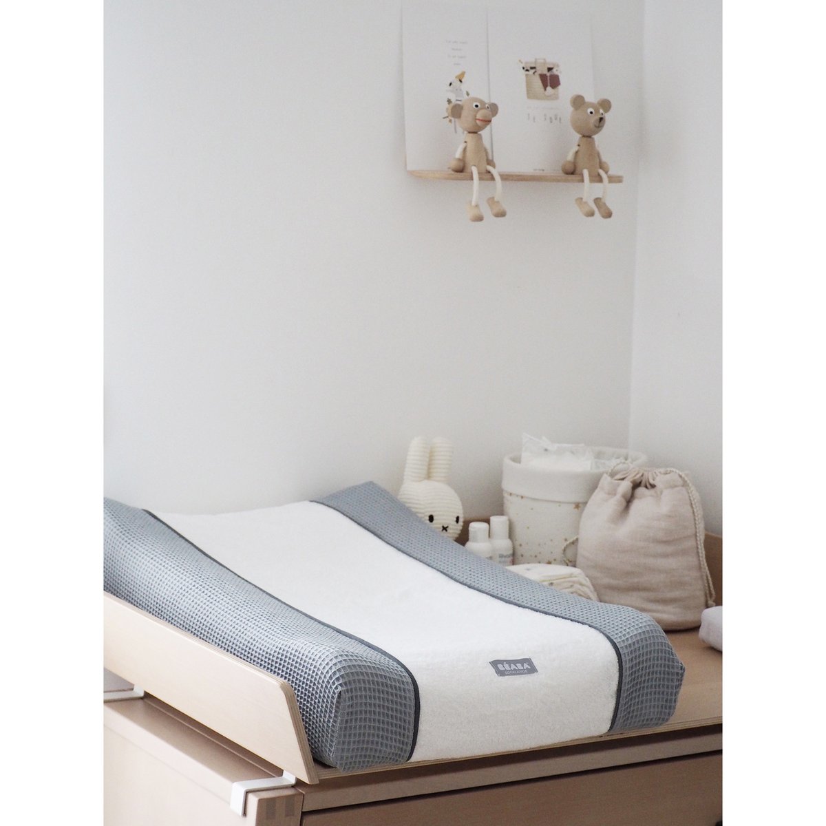 Housse pour matelas à langer Sofalange gris, blanc, BEABA