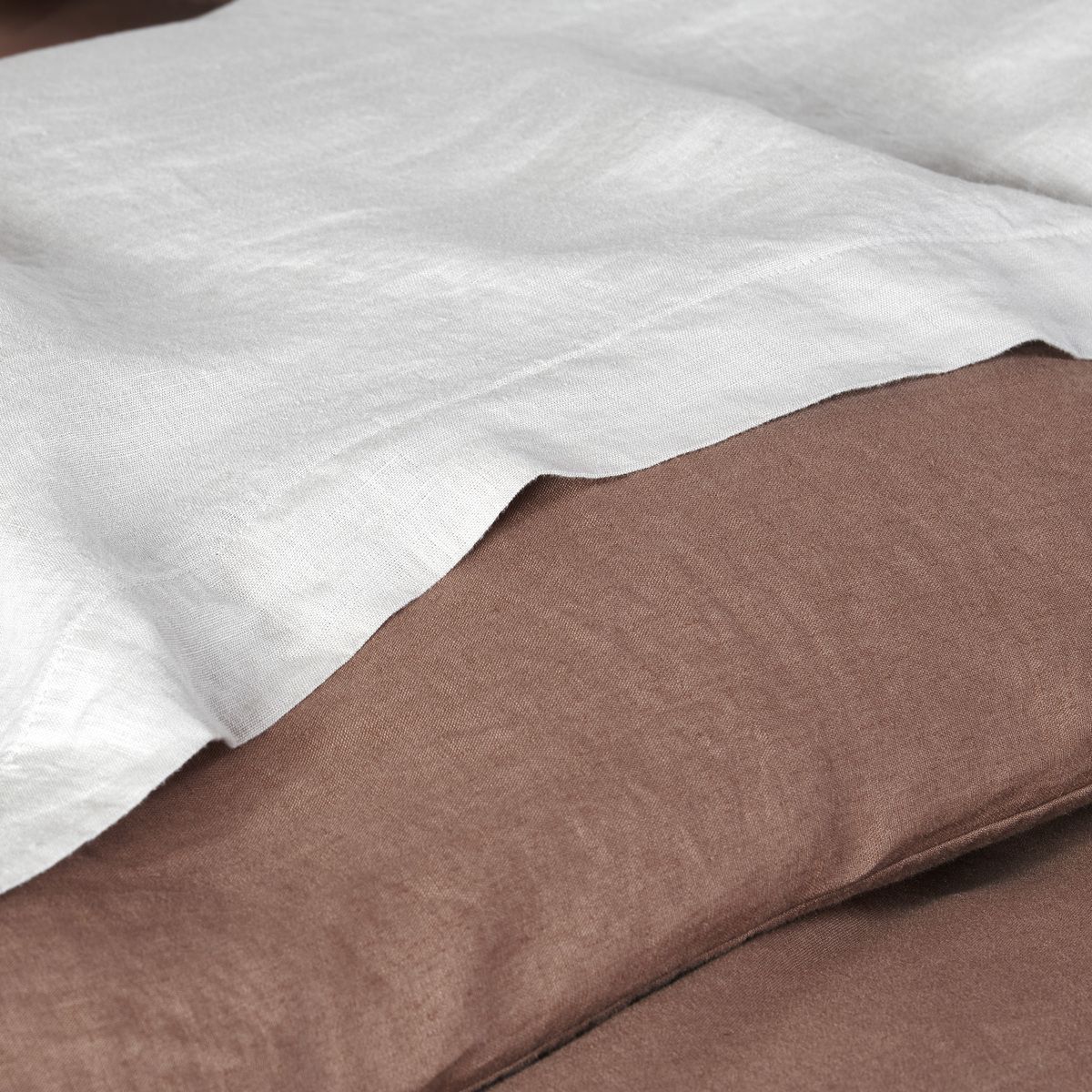 Drap Plat Uni - LIN LAVE blanc, TRADITION DES VOSGES