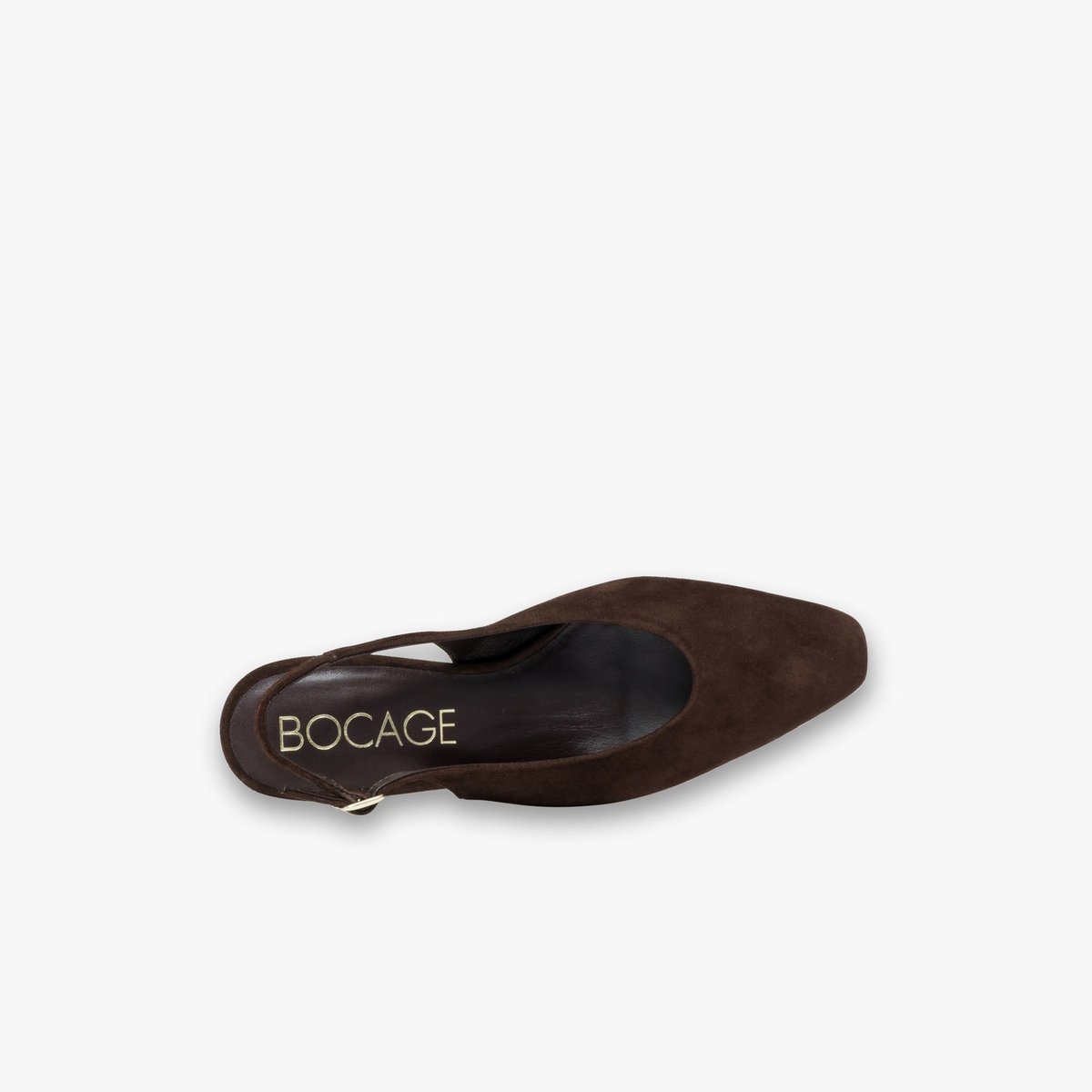 Escarpin en cuir CALISTA marron chocolat, BOCAGE