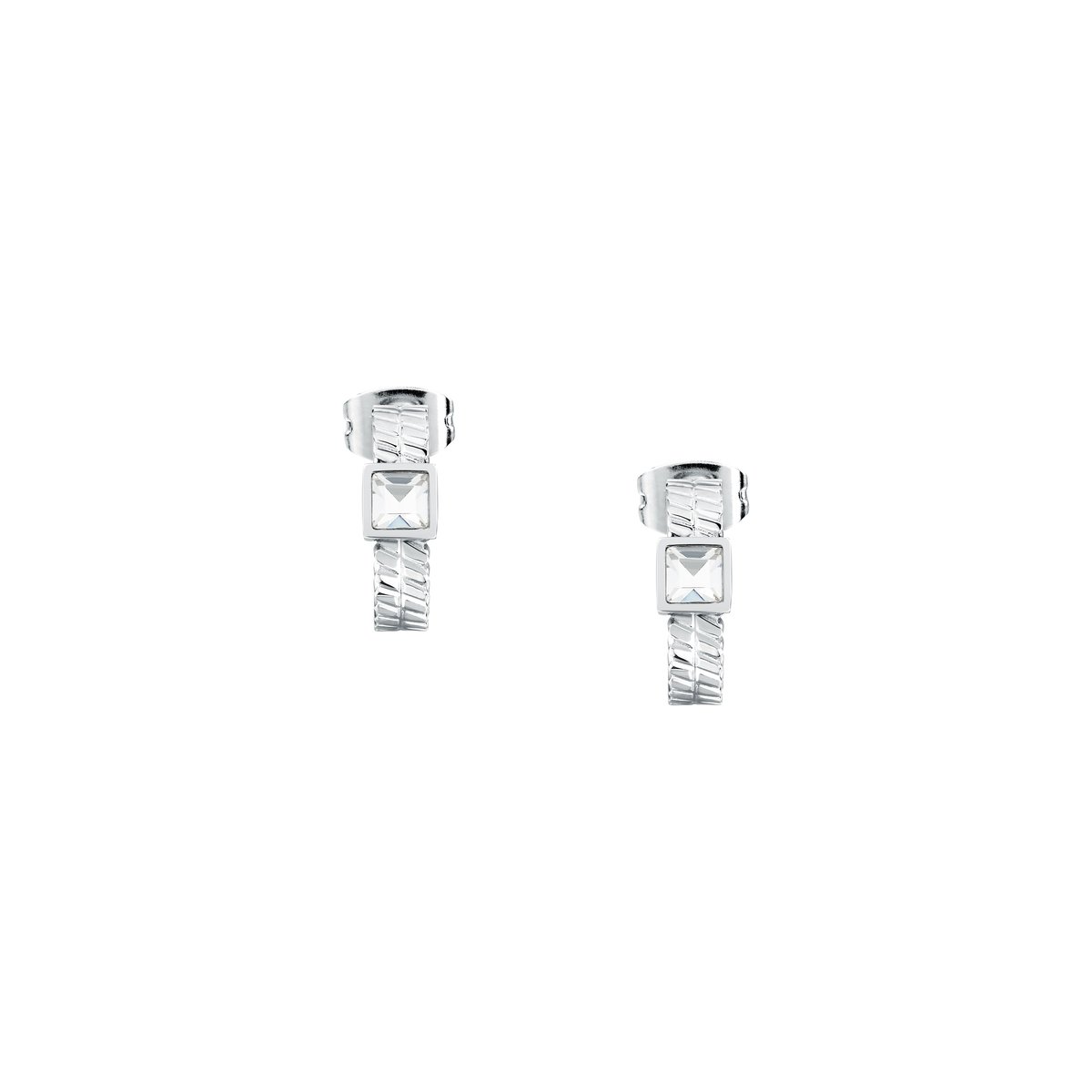 Boucles d'oreille GIOIA argent, blanc, MORELLATO