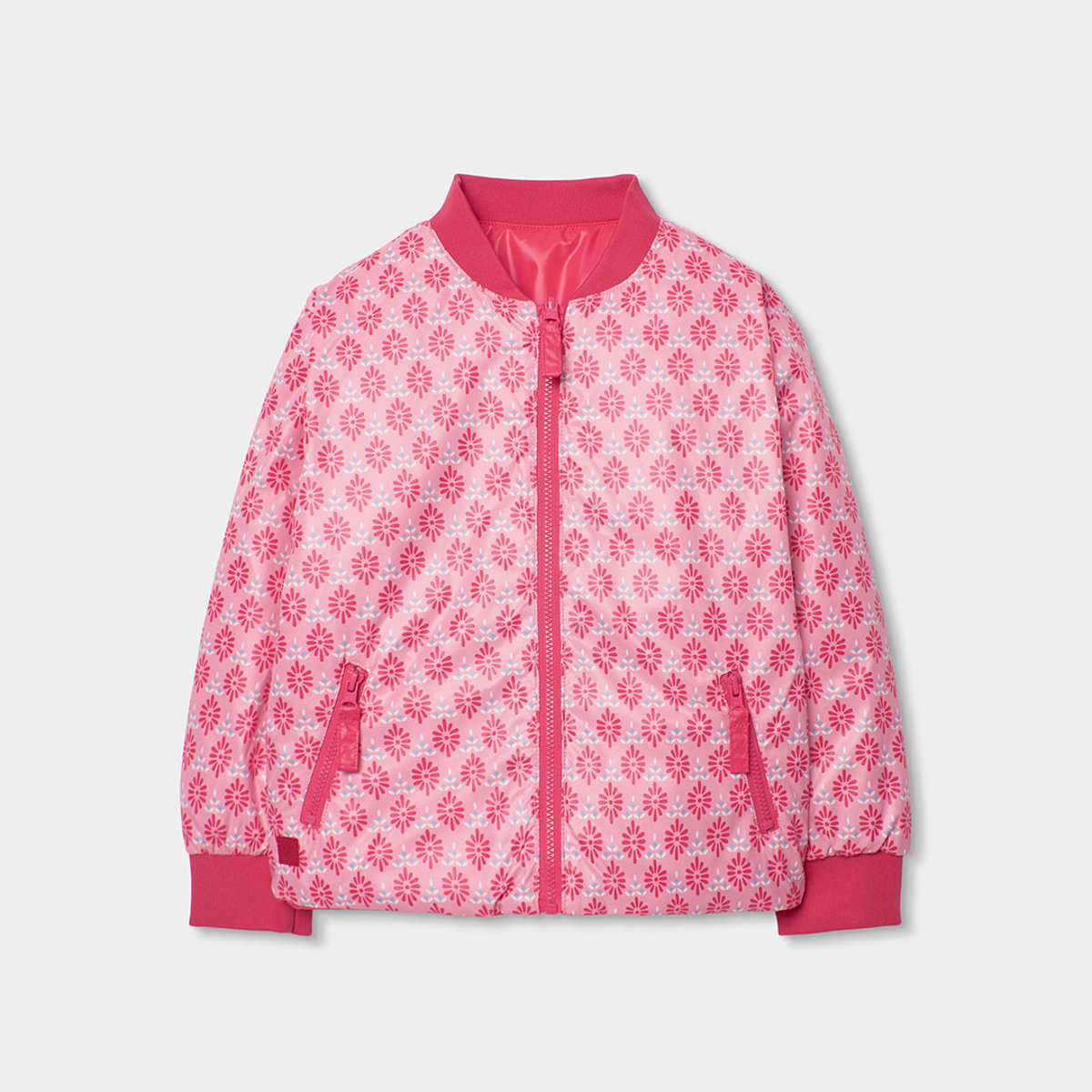 Parka réversible fille rose, BOBOLI