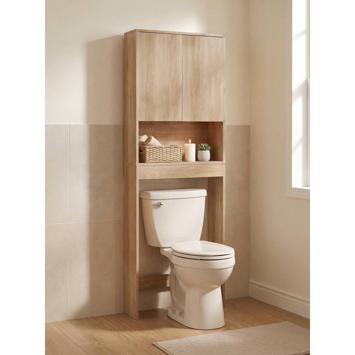 Meuble WC rectangulaire ABANA beige, 5FIVE SIMPLY SMART