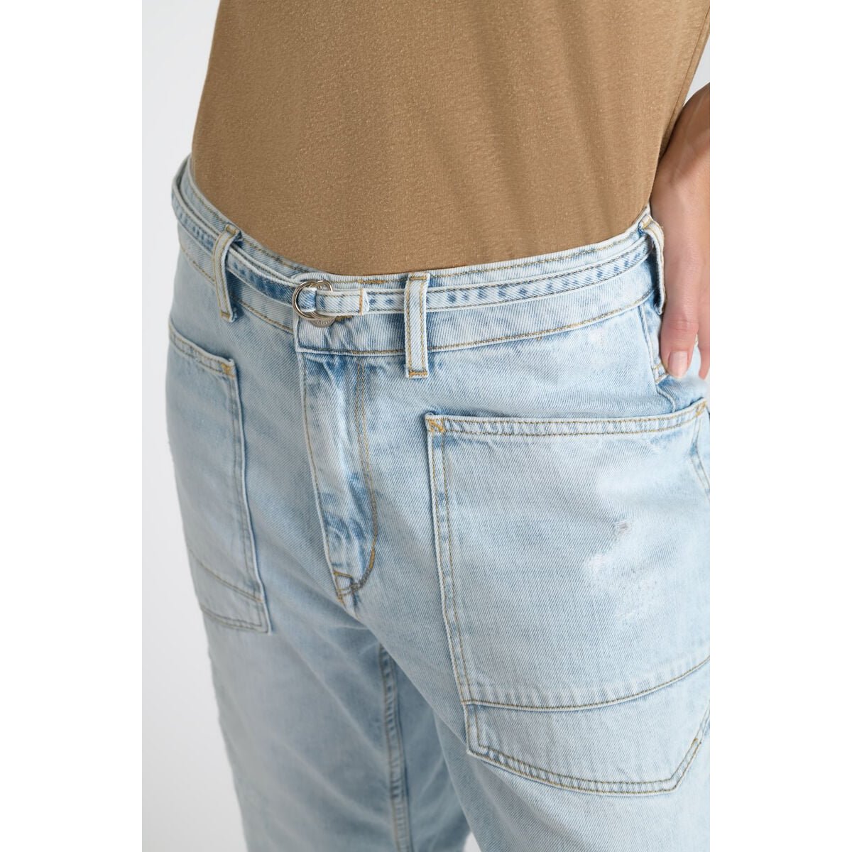Jeans loose, large balloon , longueur 34 blue, LE TEMPS DES CERISES