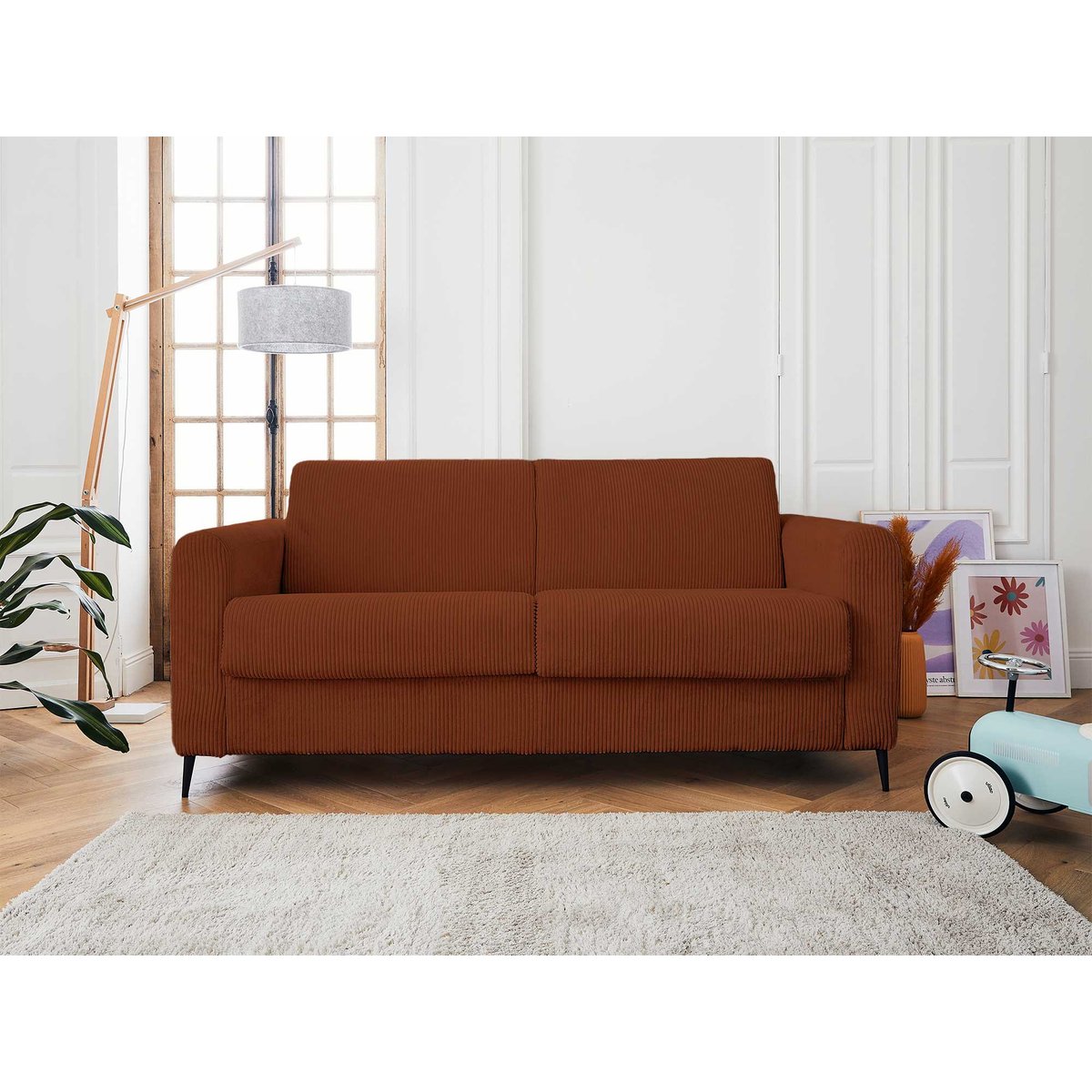 Lit - OWEN terracotta, BEST MOBILIER