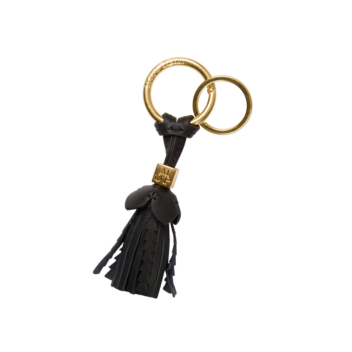 Porte-clés en cuir de haute qualité noir, MARC O'POLO