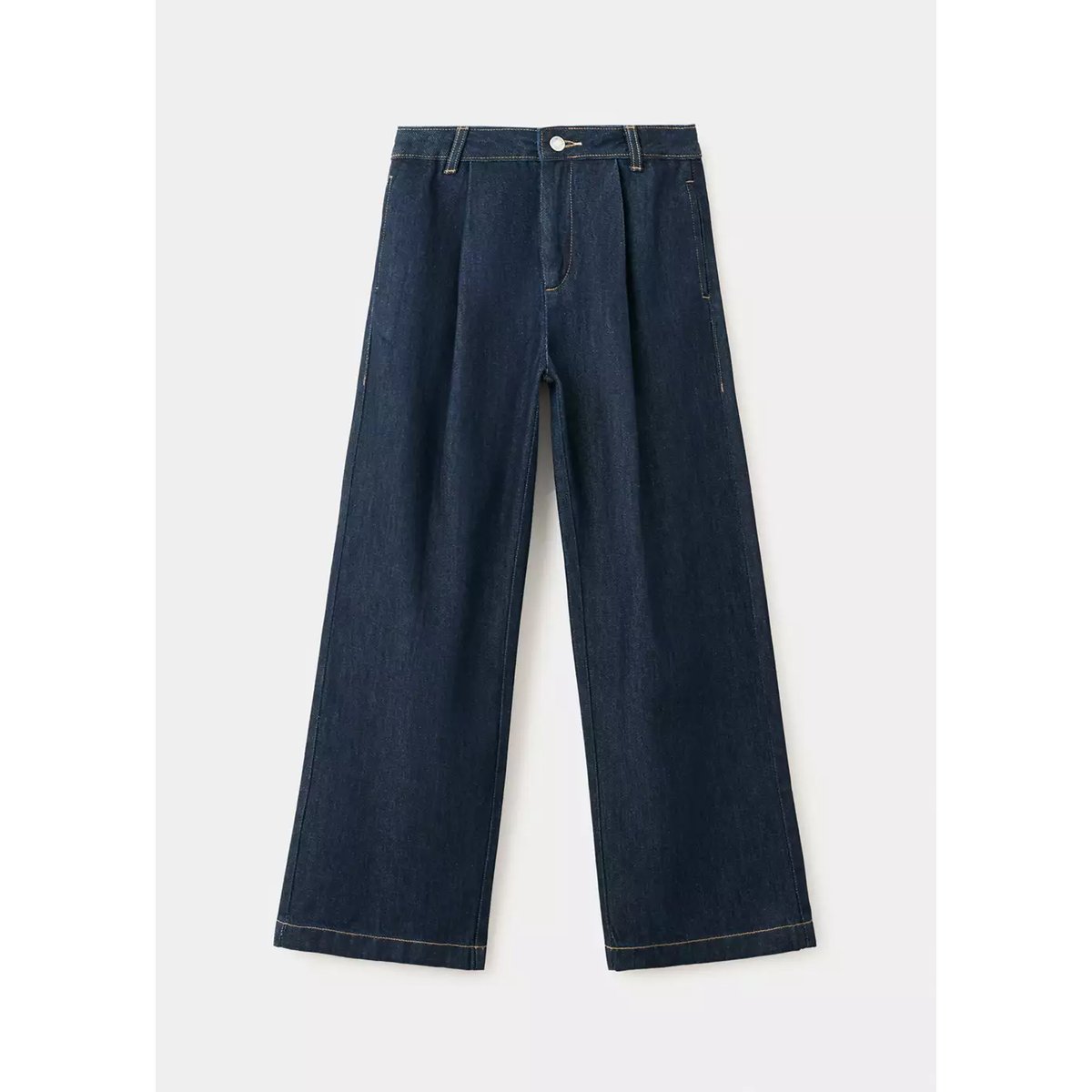 Jean large à pinces bleu, MANGO KIDS