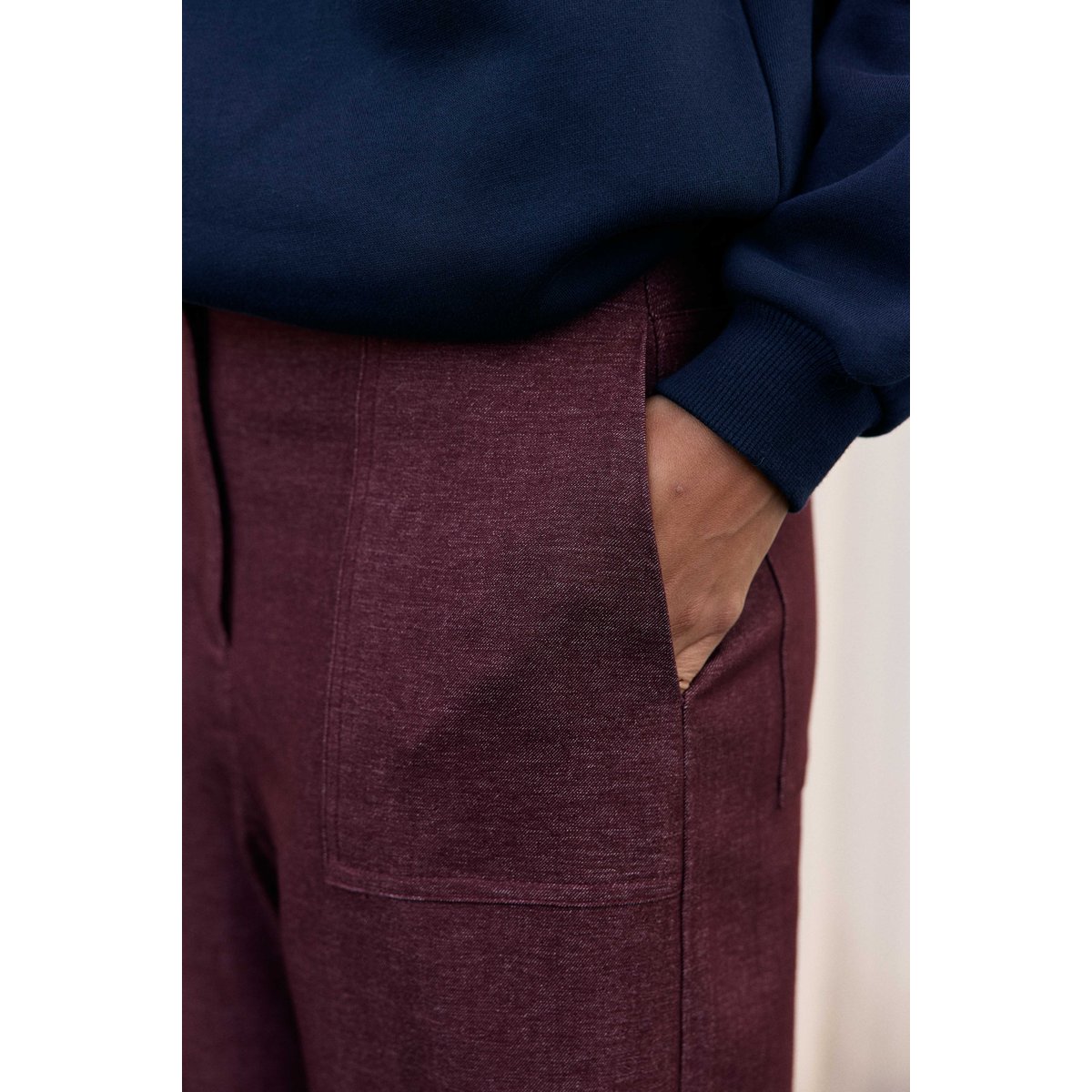 PANTALON uni PELYA 55-bordeaux, LA PETITE ETOILE