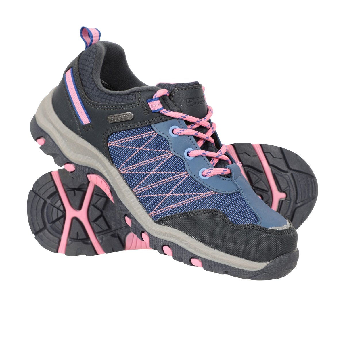 Chaussures de marche imperméables en daim STAMPEDE lilas, MOUNTAIN WAREHOUSE