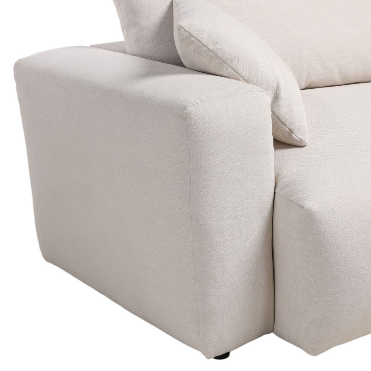 Canapé 3 places en tissu- LIMONA beige, DRAWER