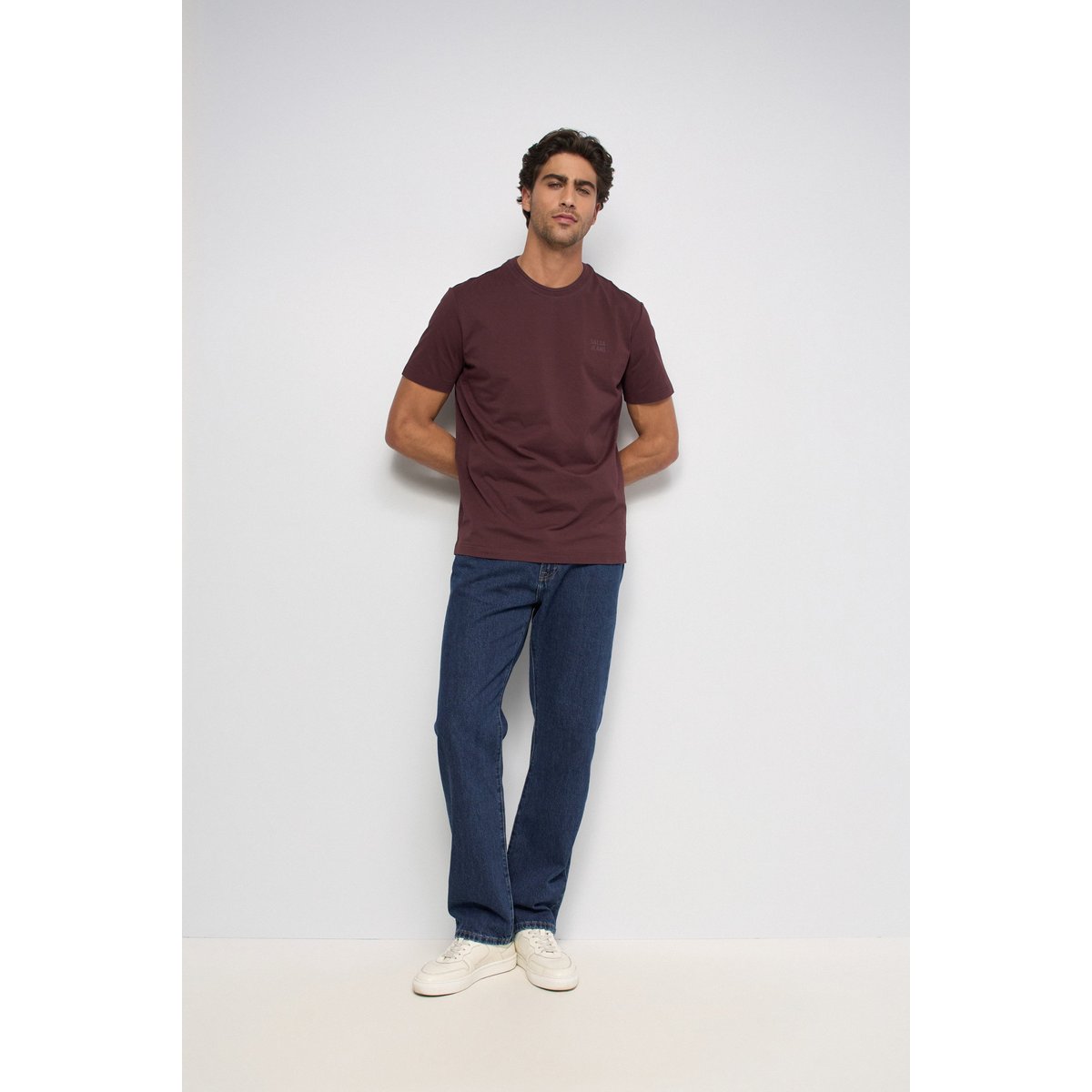 T-SHIRT AVEC BRANDING rouge, SALSA JEANS