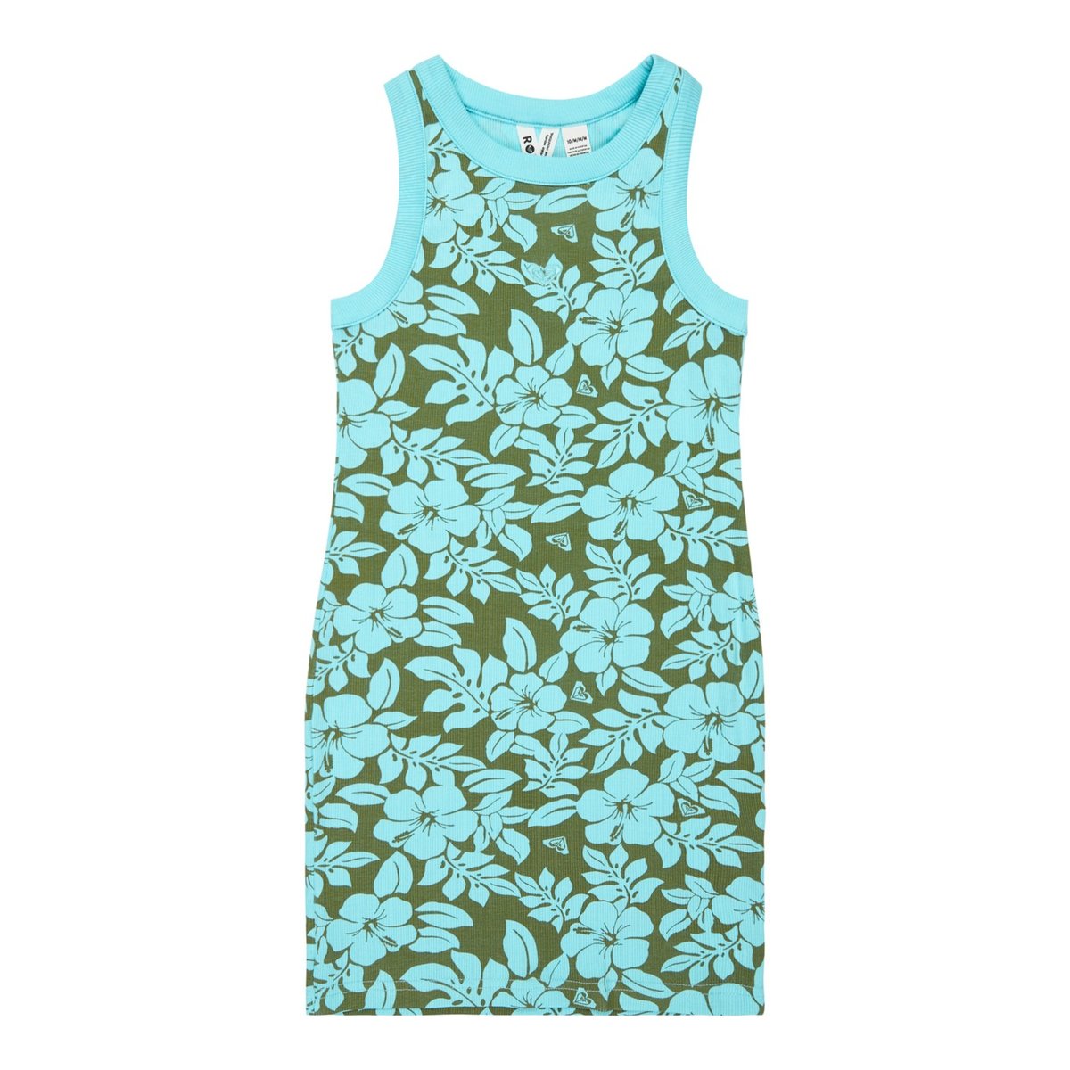 Robe sans manches en maille côtelée ICONIC DAYS PRINTED. vert oil green the mo mini rg, ROXY