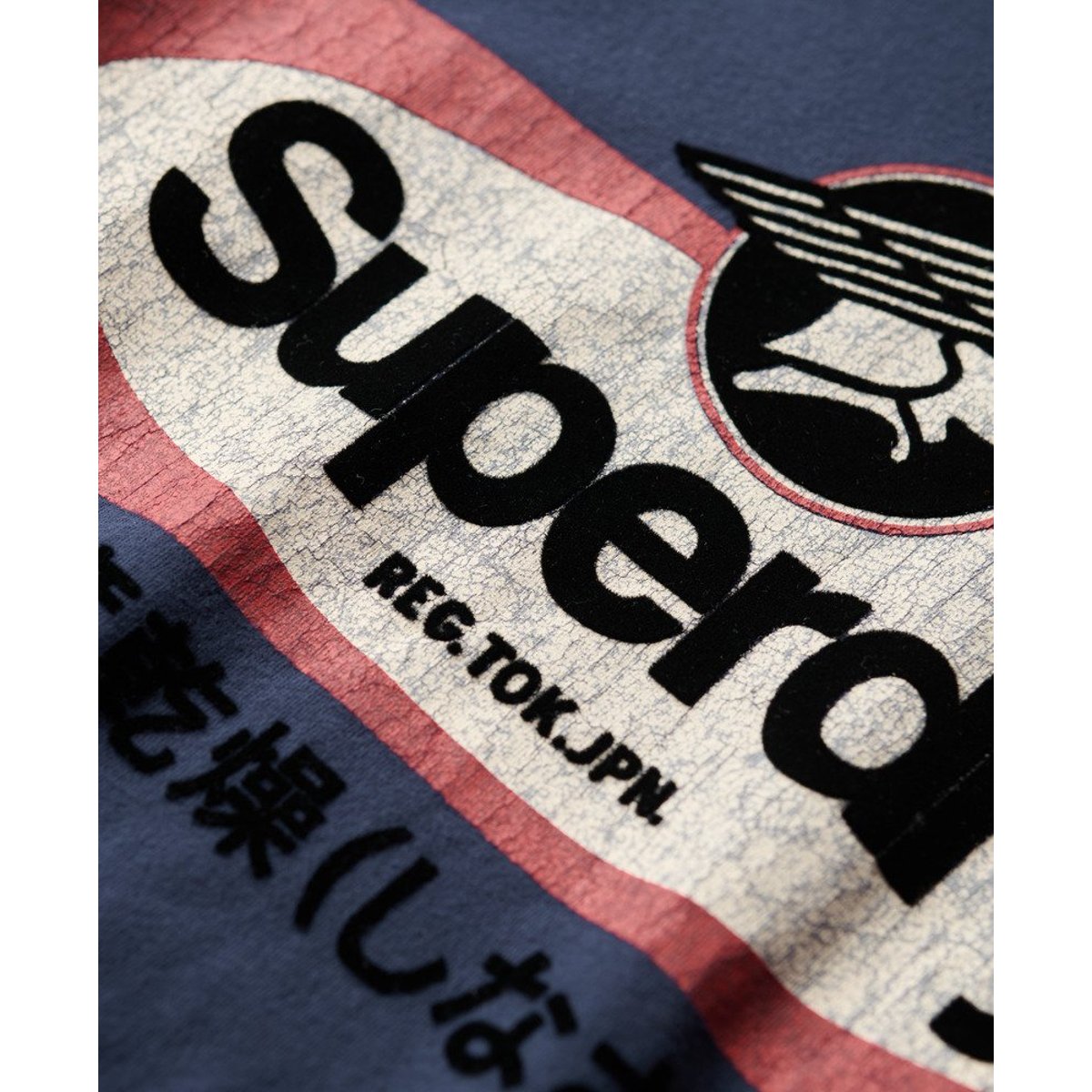 T-shirt à motif Core Logo bleu marine profond, SUPERDRY