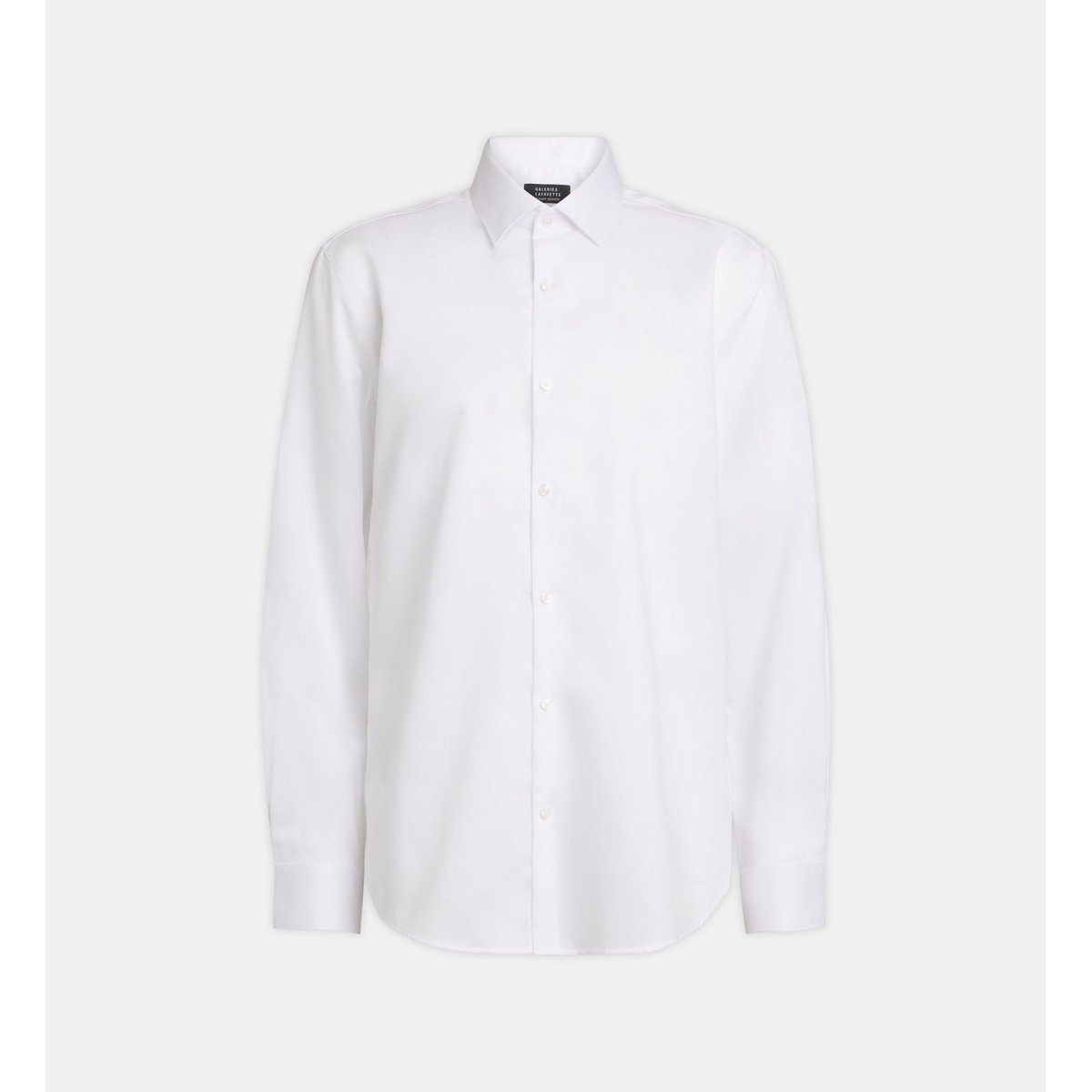 Chemise ajustée msrpin sans repassage coton blanc, GALERIES LAFAYETTE