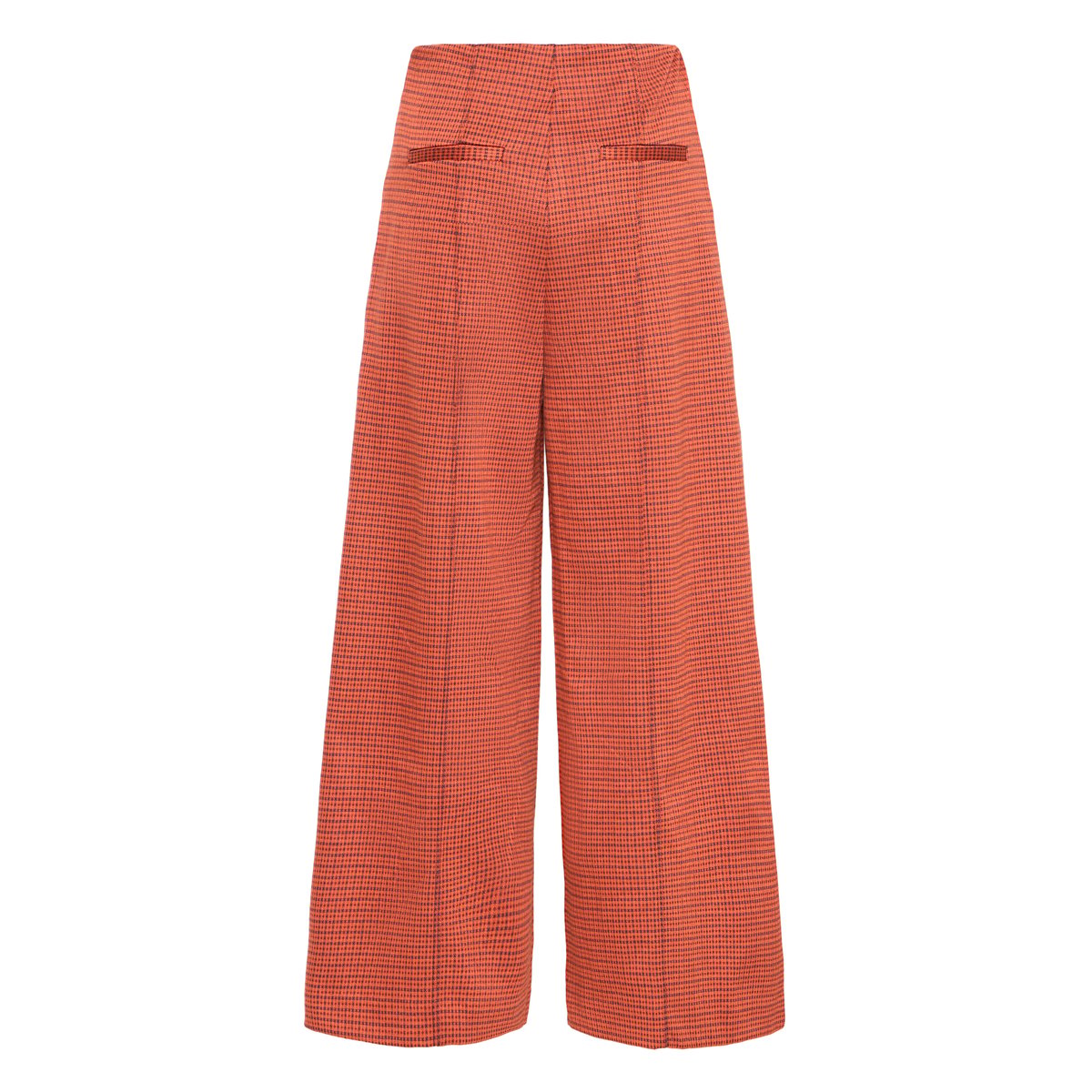 Pantalon à jambes larges, taille haute orange rooibos tea, ICHI
