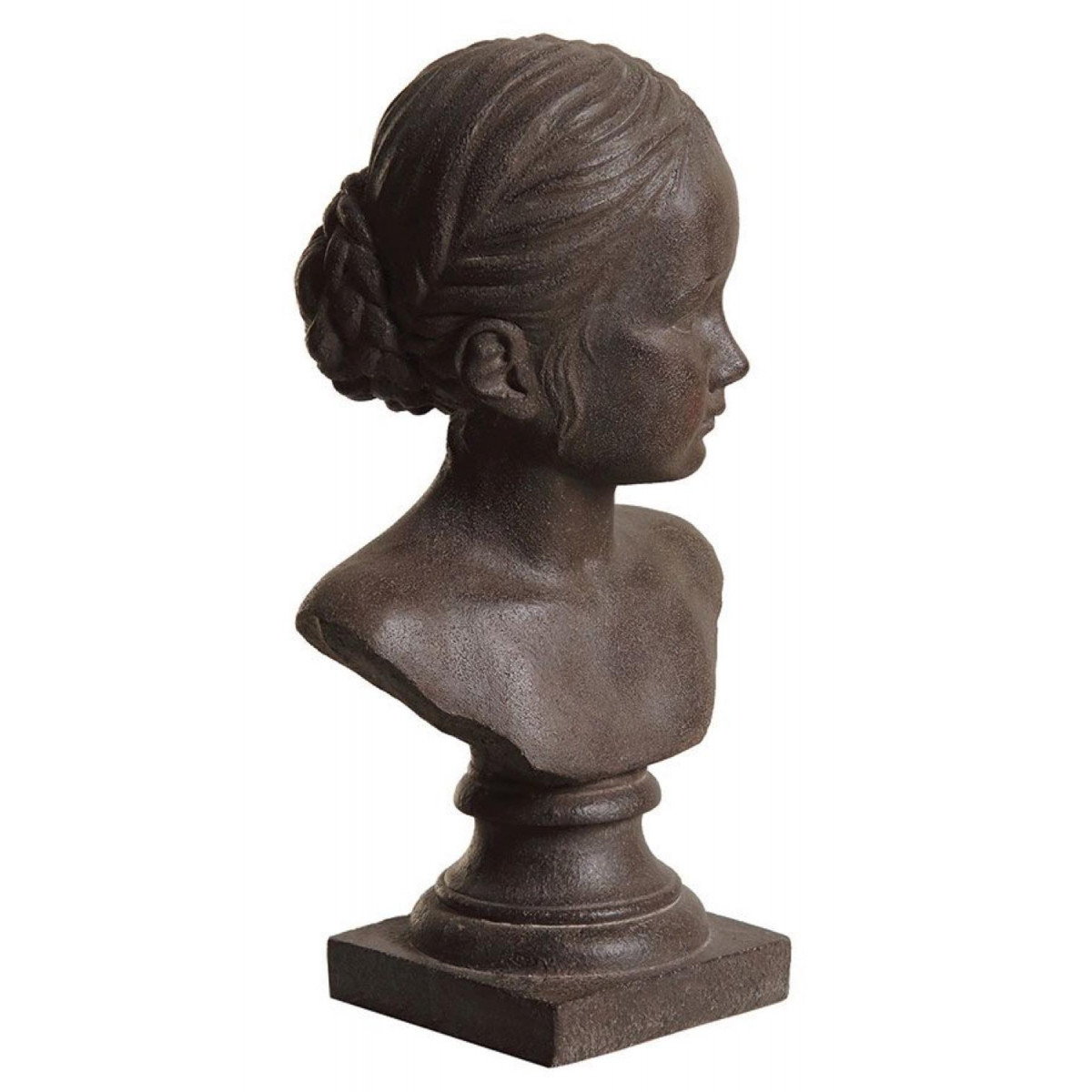 Statue buste jeune fille - CHARME marron, INTERIOR'S