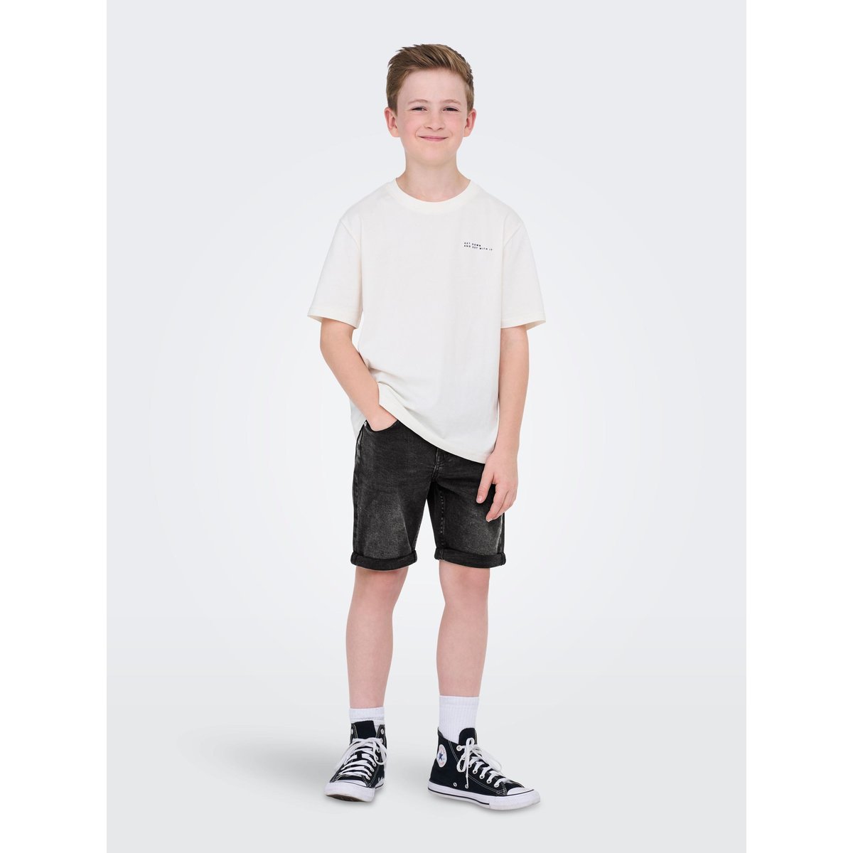 Short En Denim washed black, ONLY & SONS JUNIOR
