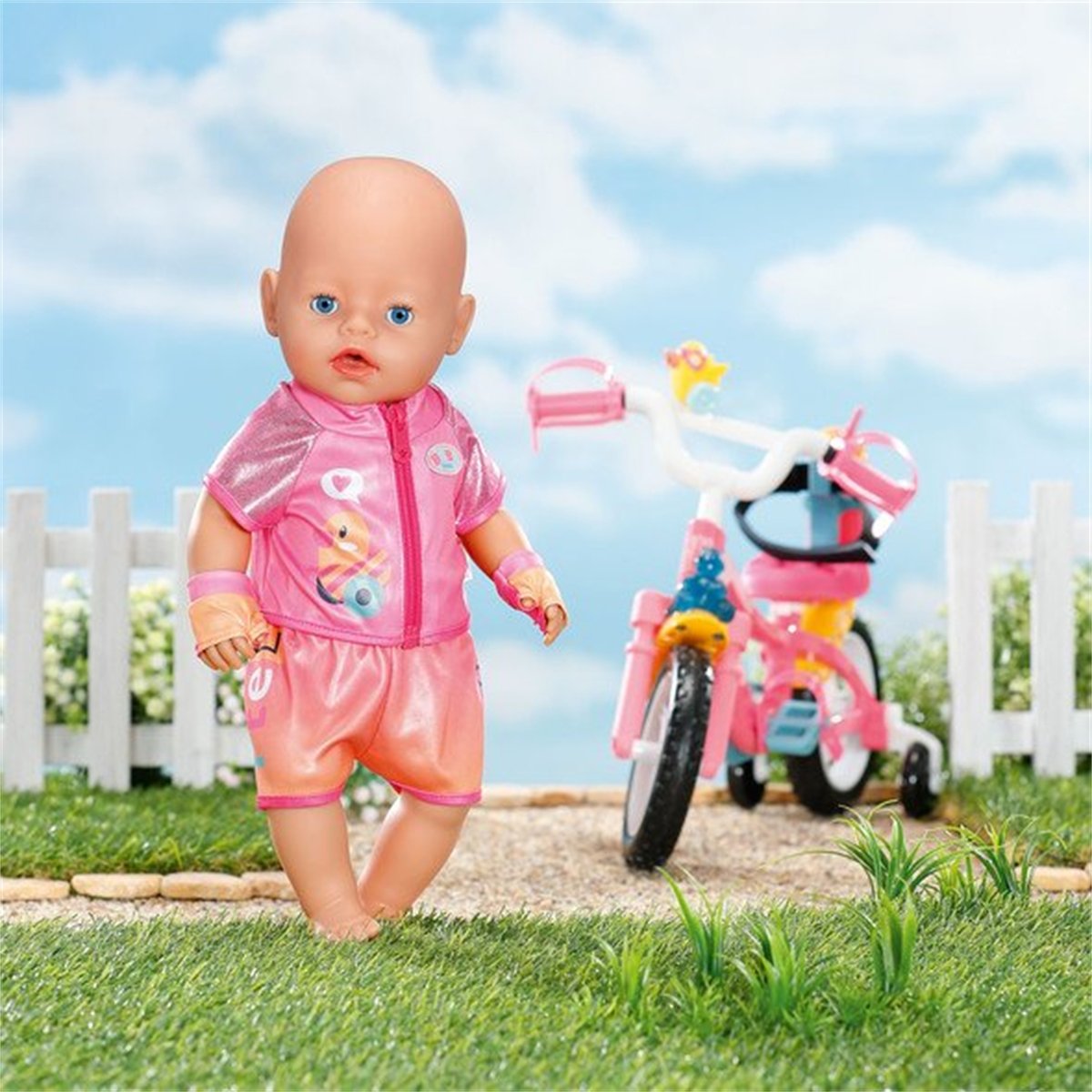 Baby born Tenue de vélo 43cm multicolore, ZAPF CREATION