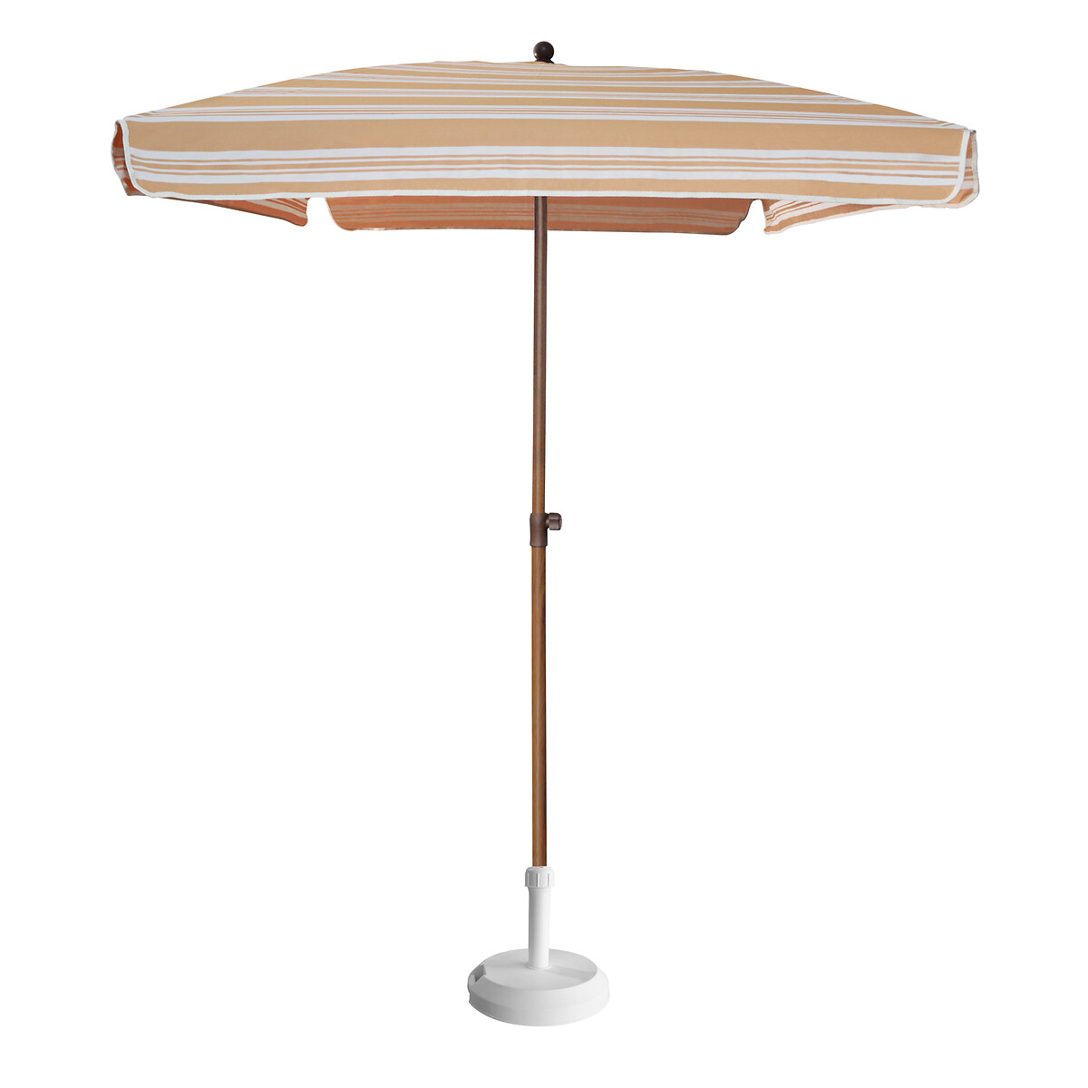 Guarda-sol de 1,8m, JOSSOIS branco/laranja, JOSSOIS