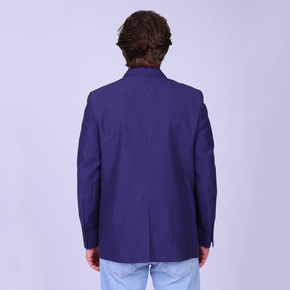 Blazer Basile bleu indigo, MISE AU GREEN