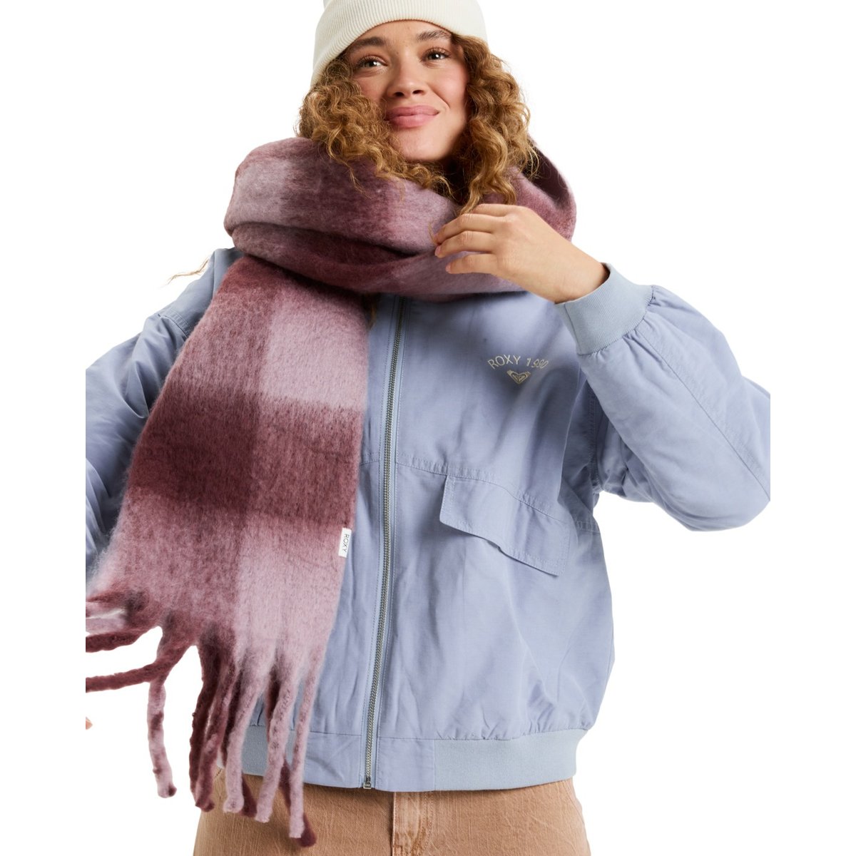 Écharpe CUTE BLUSH. violet nirvana be bold plaid, ROXY