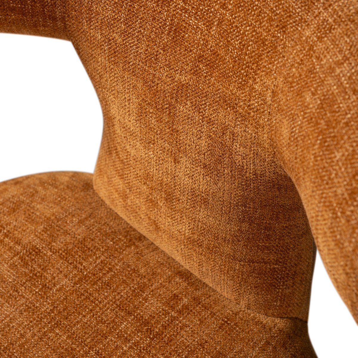 Lot de 2 chaises de salle à manger en polyester PERMIT orange, WOOOD