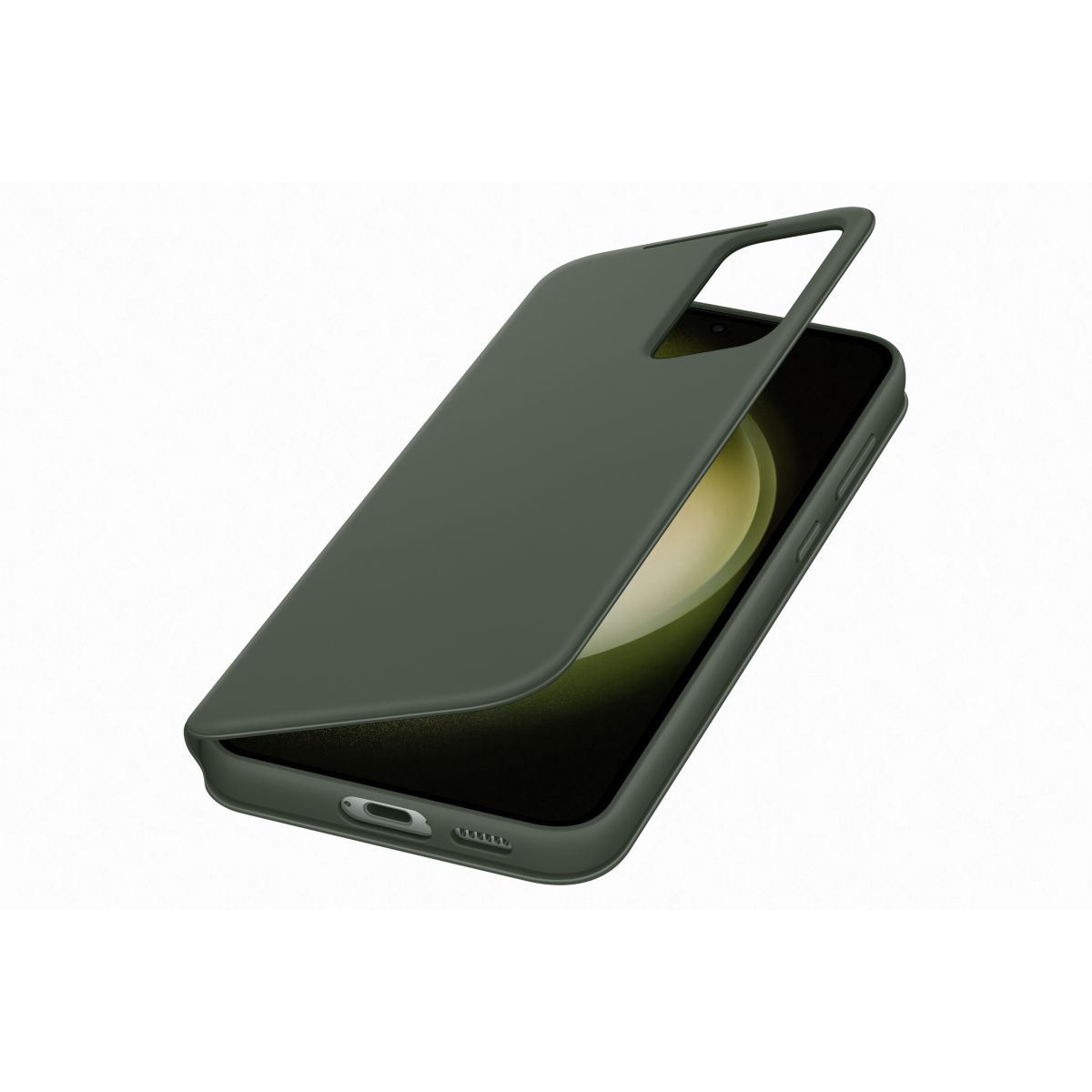 Etui S23+ Smart View porte-carte Khaki kaki, SAMSUNG