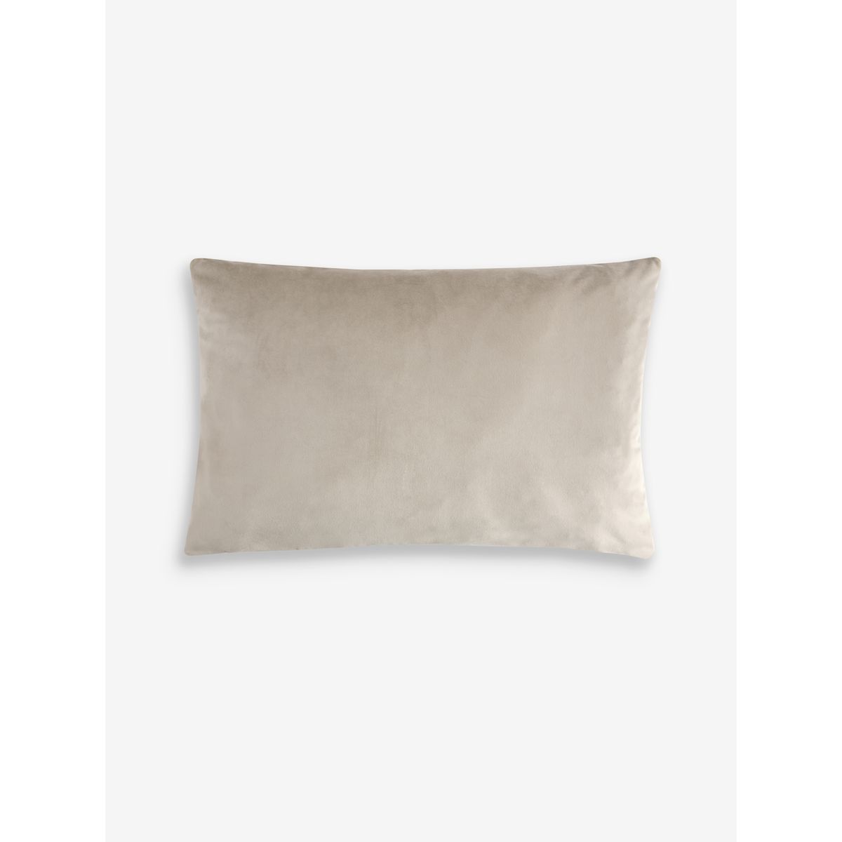 Coussin à rayures texturées en velours coupé naturel, NEXT
