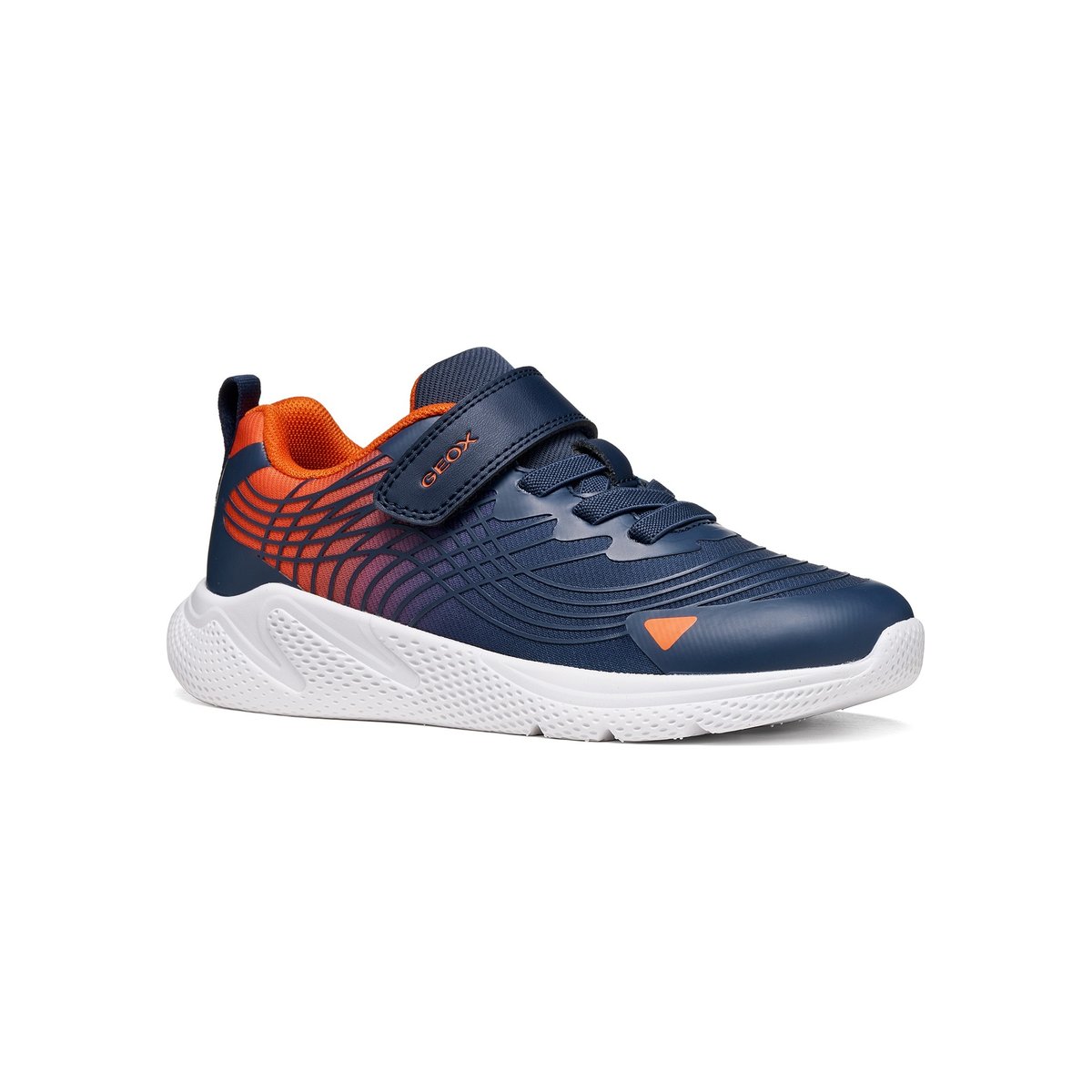 Baskets J SPRINTYE bleu marine/orange, GEOX