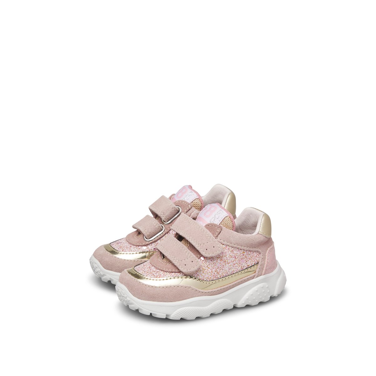 Sneakers en cuir et tissu AMANTEA 2 VL. rose-platine-, FALCOTTO
