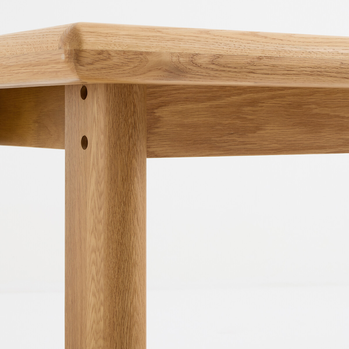 Table à manger, extensible, en chêne et plaqué, 4 à 8 couverts, DOUVE chêne, LA REDOUTE INTERIEURS