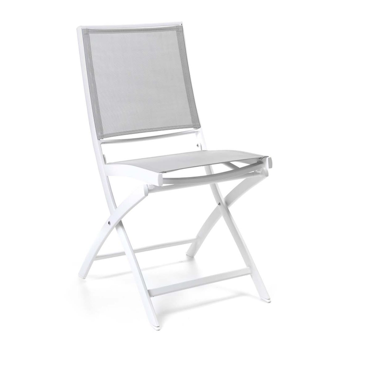 Chaise de jardin pliante, CASSIS blanc, GESCOVA